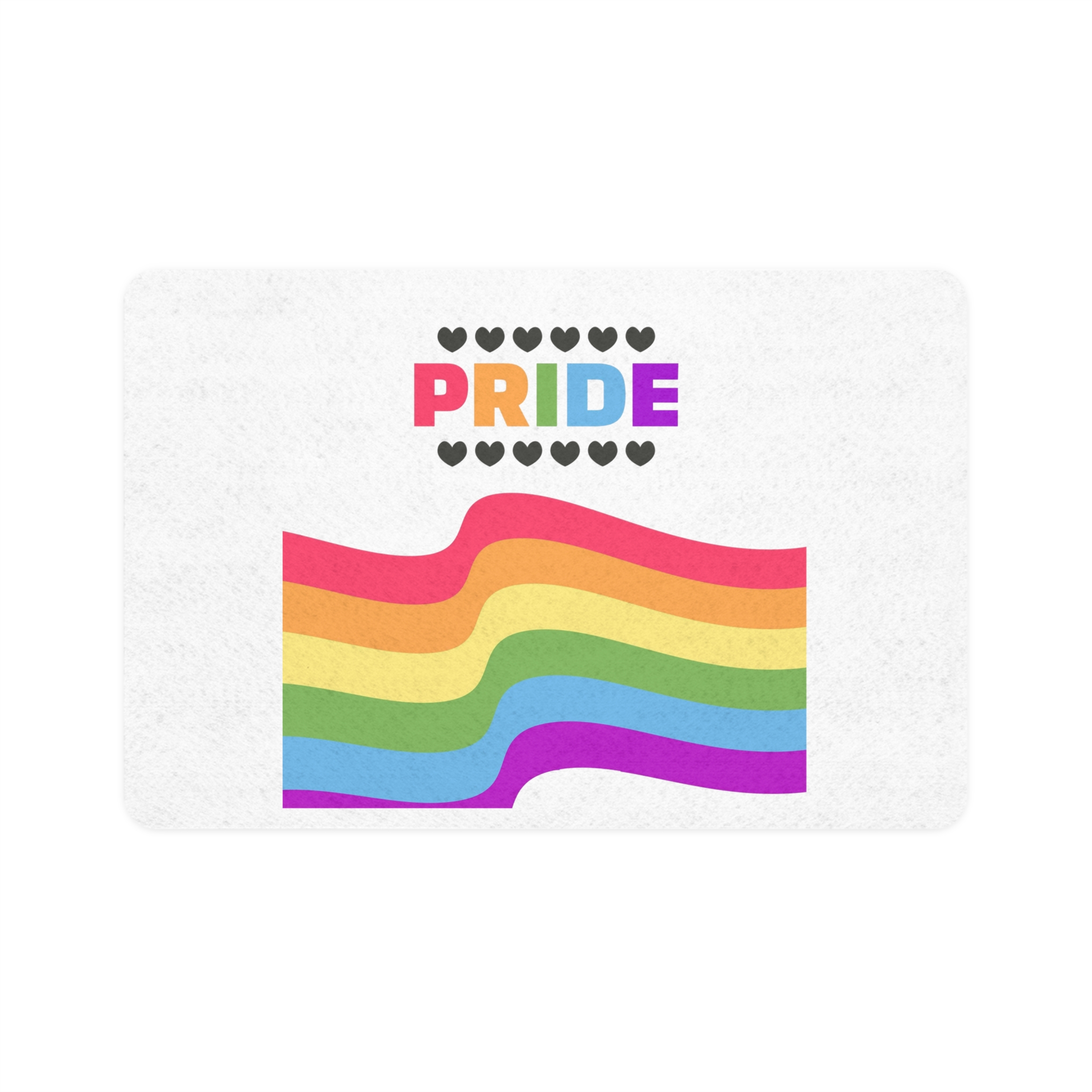Pride Background With Flag Lgbtq Pride Pet Food Mat 12x18
