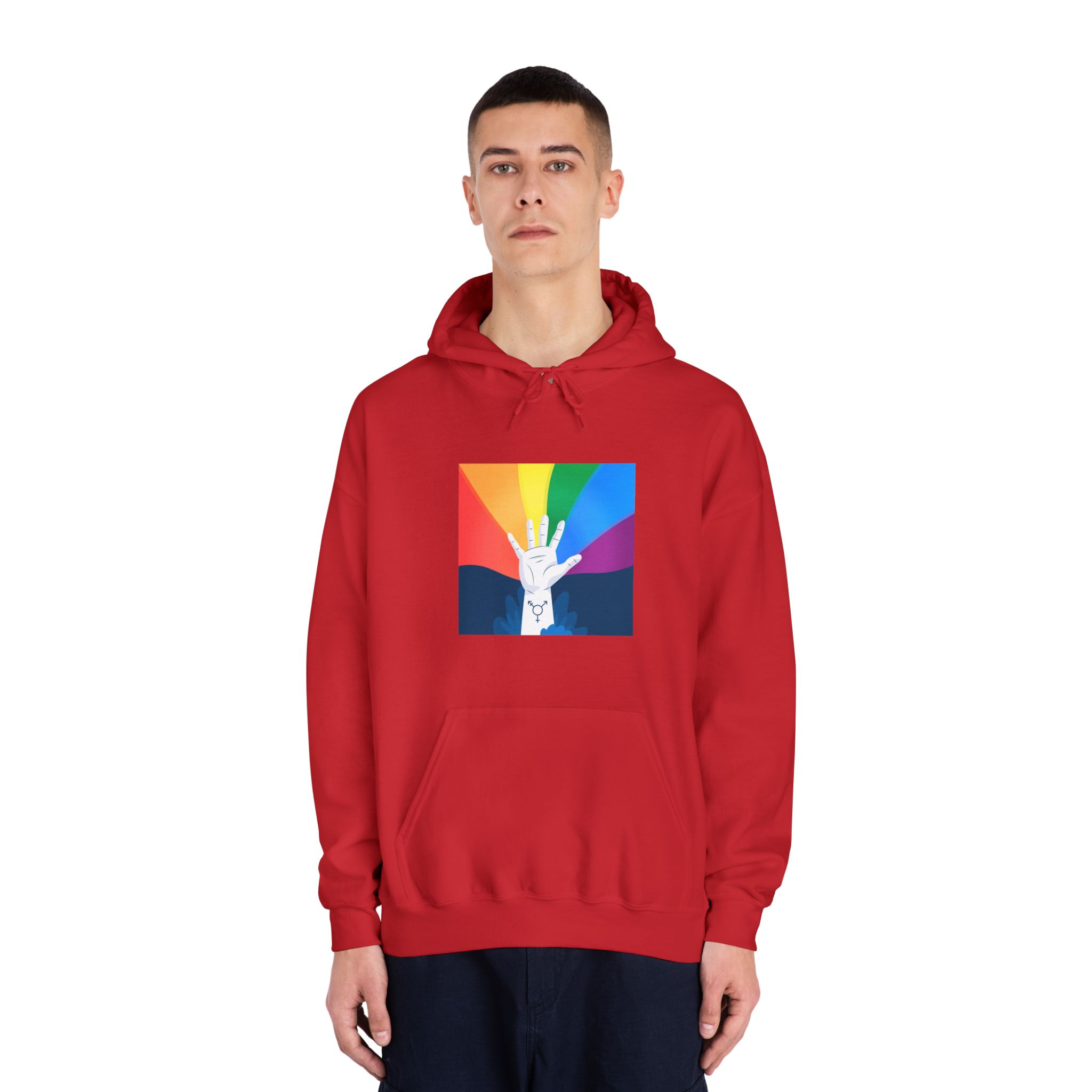 Pride Day Concept Unisex Dryblend Hooded Sweatshirt - Image 35