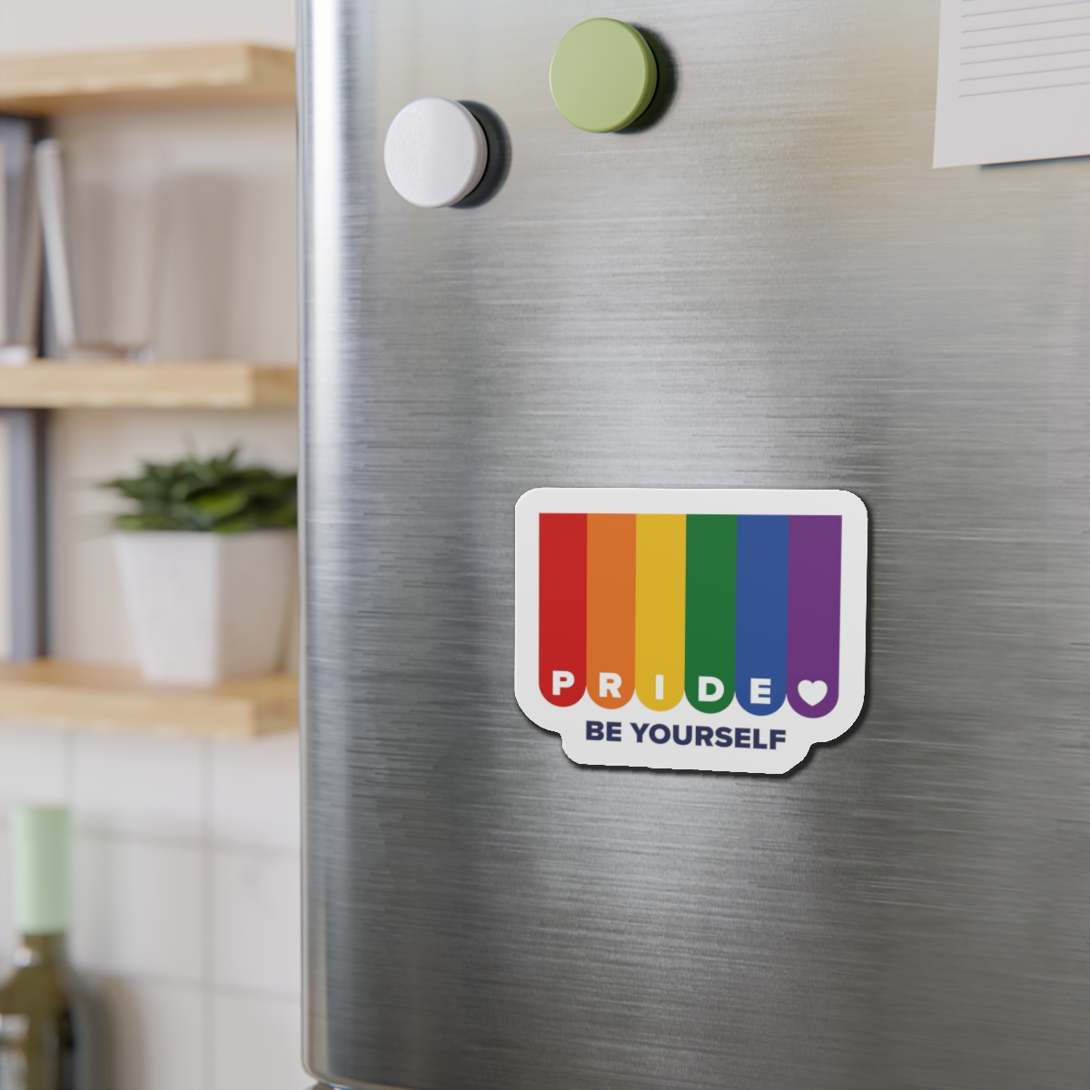 Lgbt Pride Month June Lesbian Gay Bisexual Transgender Lgbtq Flag Rainbow Vector(1) Die Cut Magnets - Image 12
