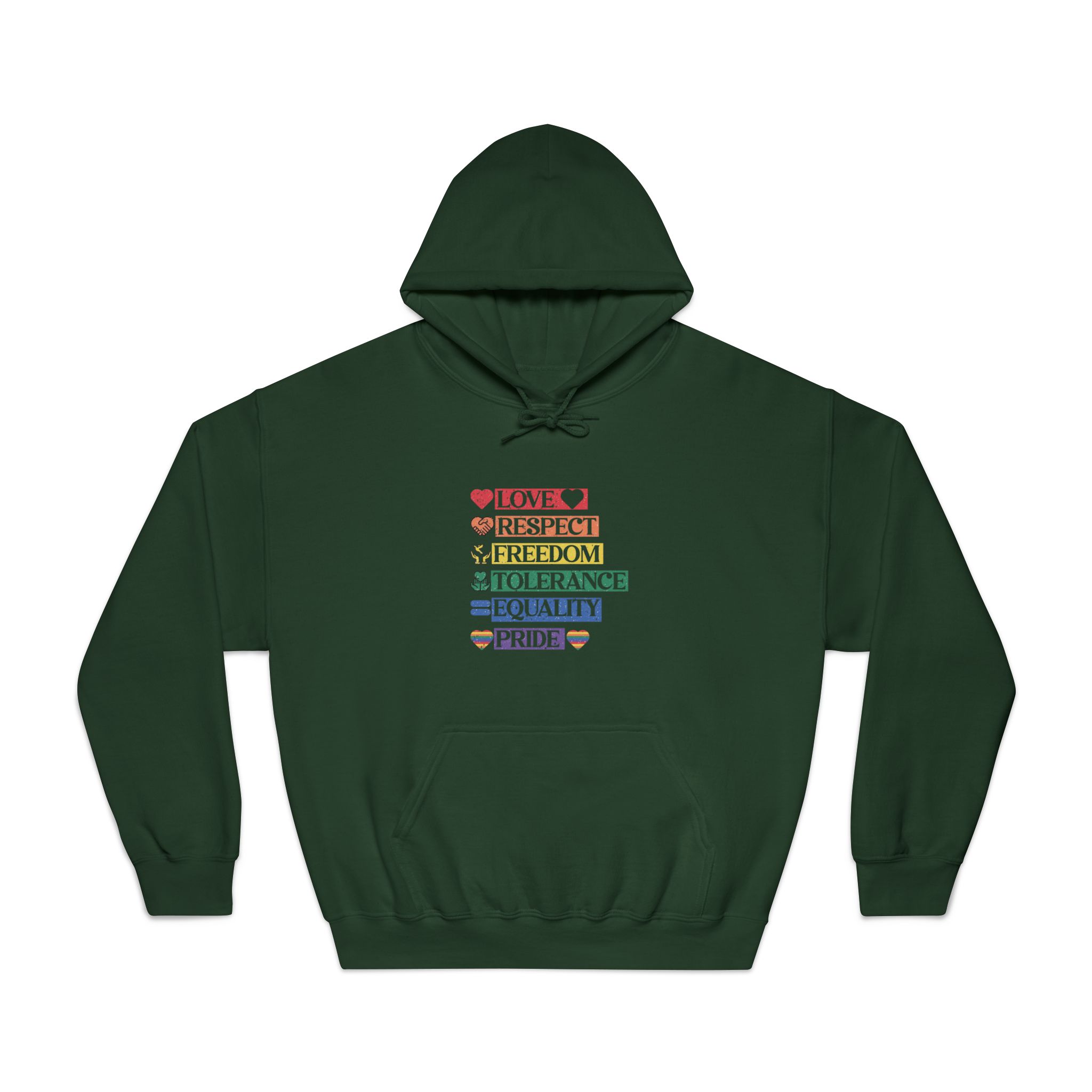 Lgbtq Pride Month Quote Eps Design Vector Pride Design Template (1) Unisex Dryblend Hooded Sweatshirt - Image 21
