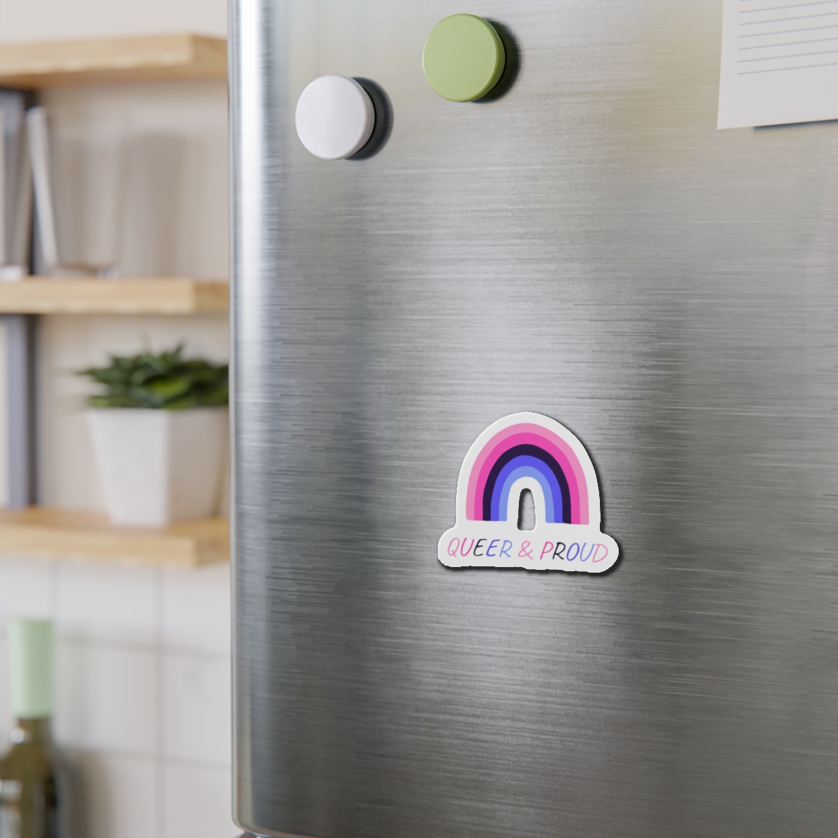 Colorful Rainbow Shape Omnisexual Pride Flag Happy Pride Day Lgbtqia Community Pride Month Vector Hand Drawn Doodle Posters Stickers Logo Cards (1) Die Cut Magnets - Image 6