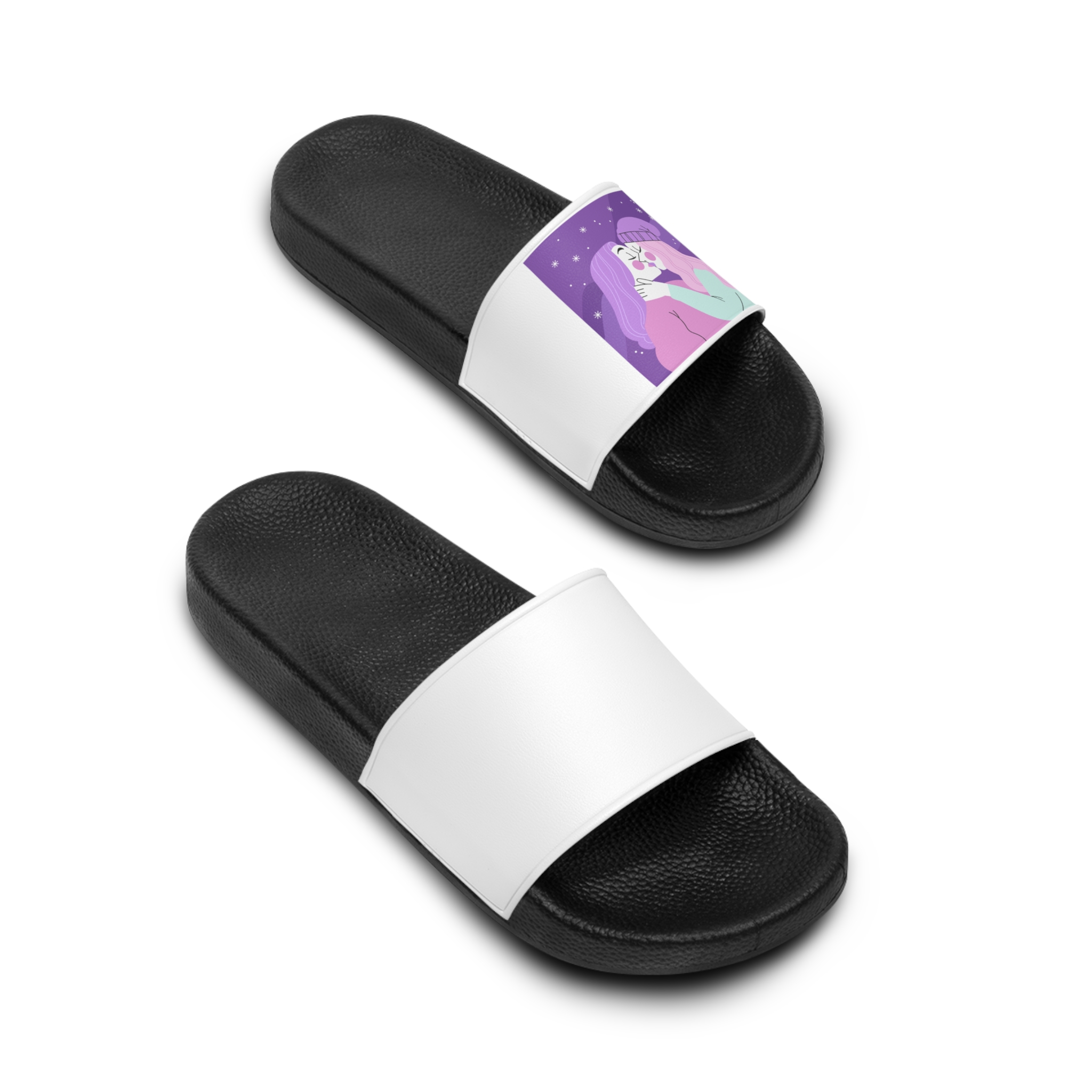 Lesbian Pride Design 025799 Mens Slide Sandals - Image 4