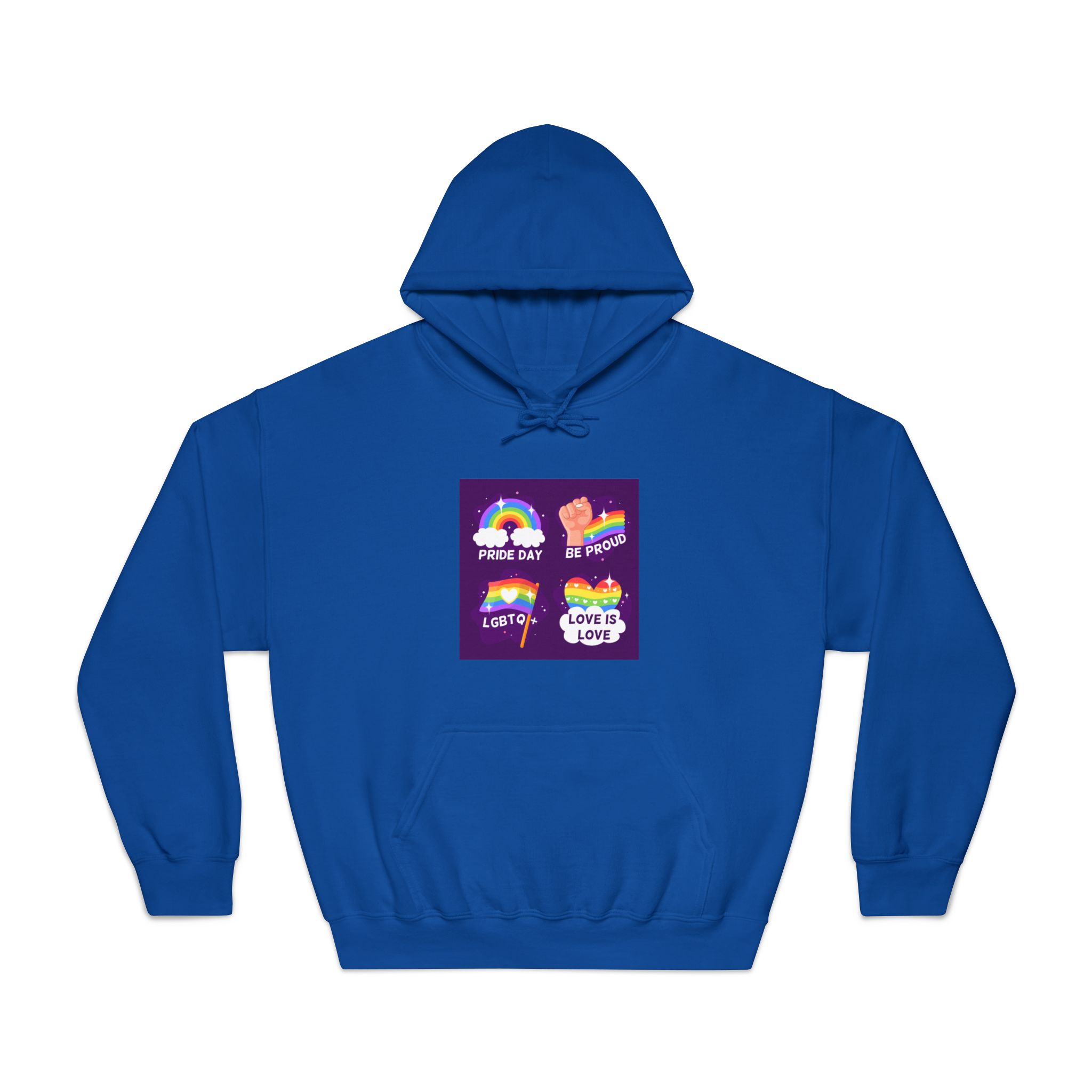 Pride Day Badges Collection Unisex Dryblend Hooded Sweatshirt - Image 25