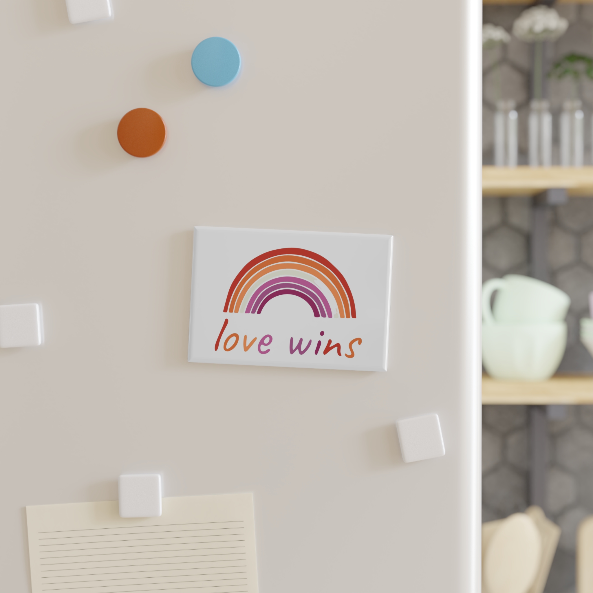 Colorful Rainbow Shape Lesbian Pride Flag Happy Pride Day Lgbtqia Community Pride Month Vector Hand Drawn Doodle Posters Stickers Logo Cards Button Magnet Rectangle 1 And 10 Pcs - Image 7