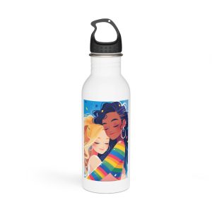 Lesbian Pride Design FE58A7 Stainless Steel Water Bottle