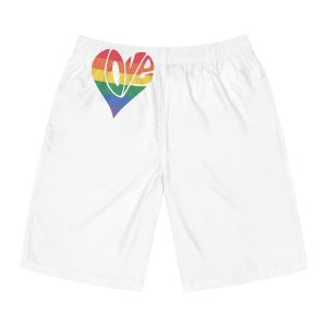 Pride Lgbt Gay Retro Tshirt Design Mens Board Shorts Aop