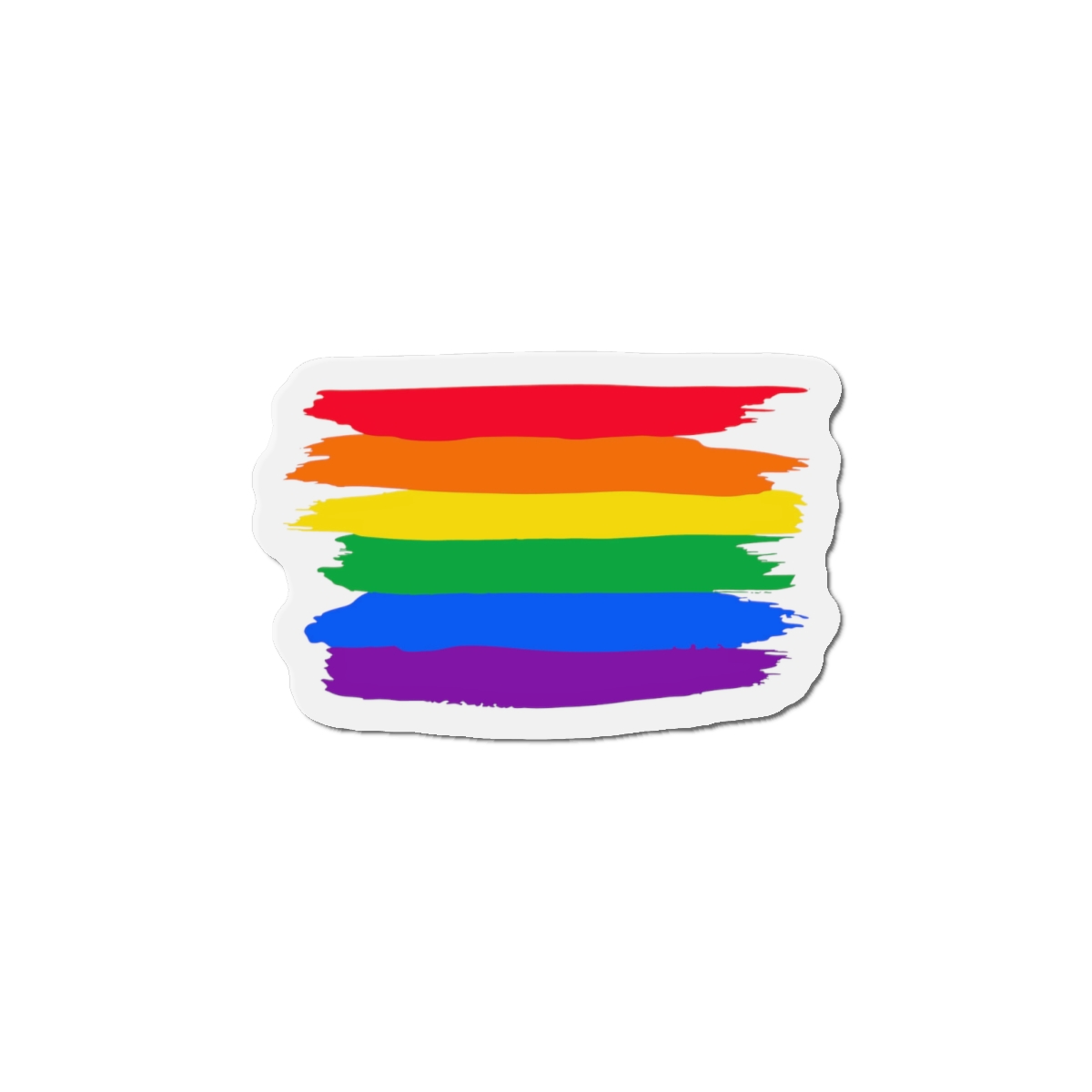 Watercolor Pride Day Flag Die Cut Magnets - Image 7