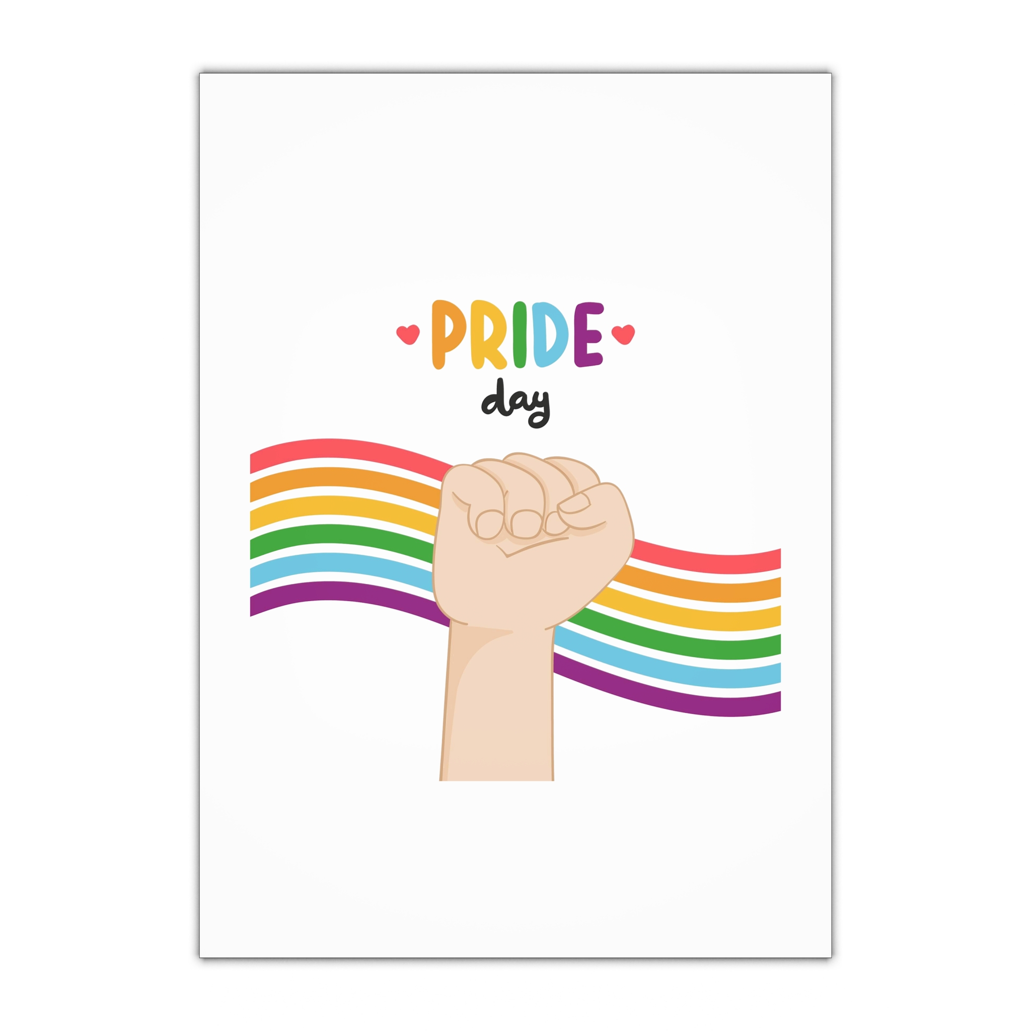 Pride Day Concept (2) Gift Wrapping Paper Sheets 1pc