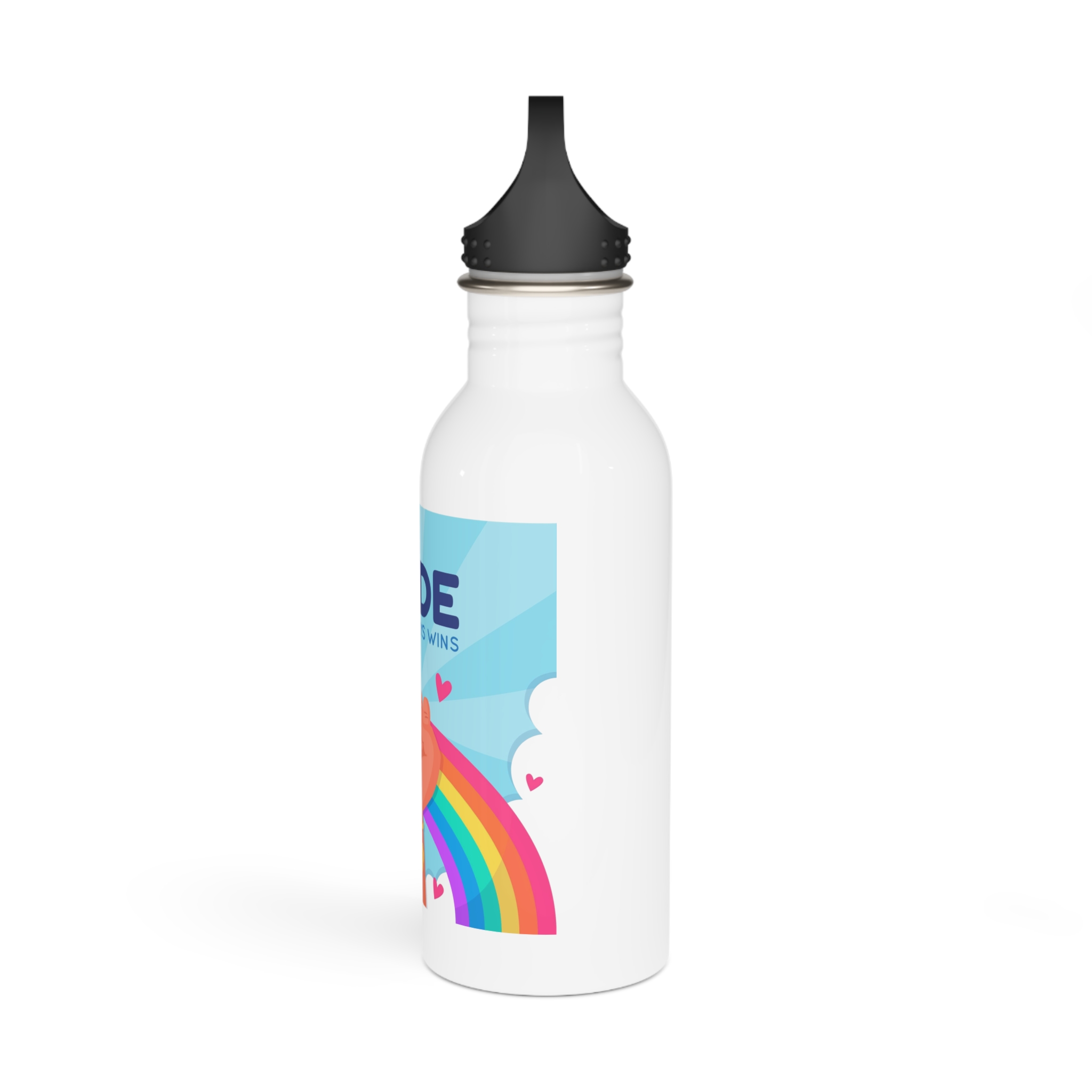 Pride Day Concept Stainless Steel Water Bottle - Image 4