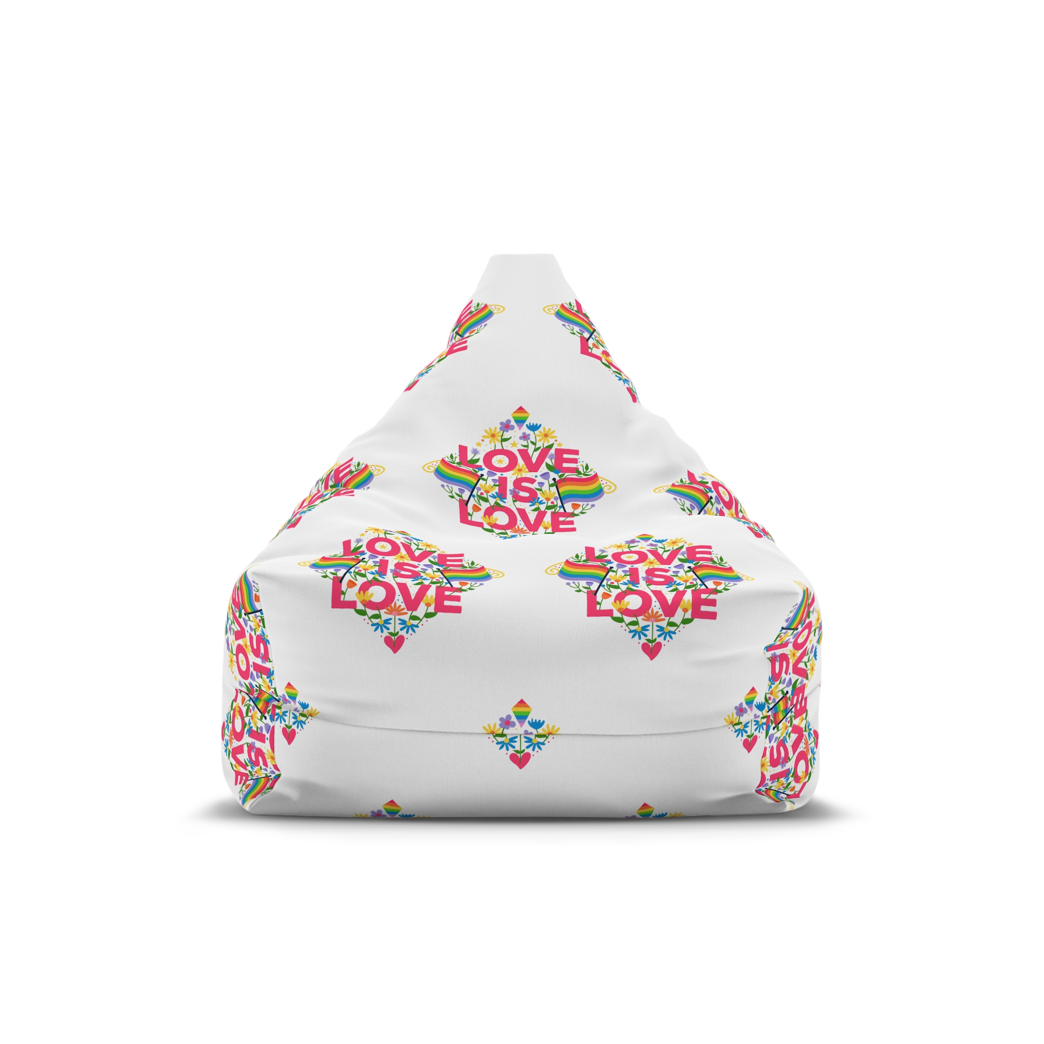 Pride Day Typography Bean Bag Chair Cover