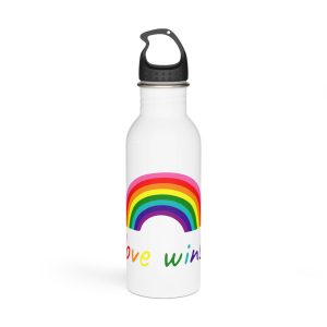 Colorful Rainbow Shape Intersex Pride Flag Happy Pride Day Lgbtqia Community Pride Month Vector Hand Drawn Doodle Posters Stickers Logo Cards Stainless Steel Water Bottle