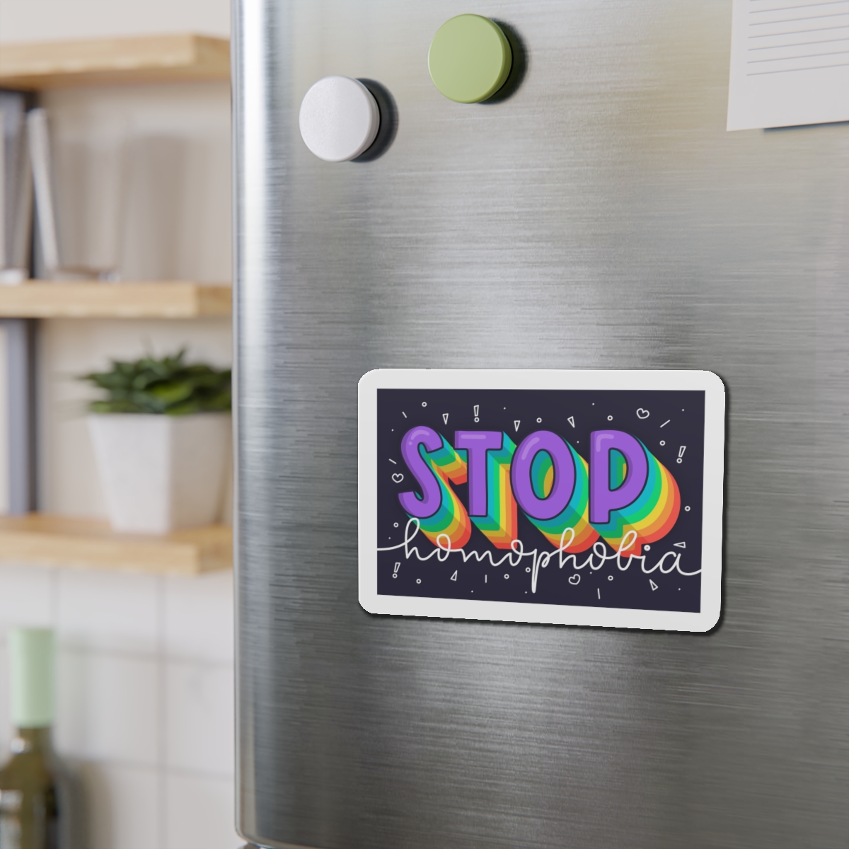 Stop Homophobia Concept Die Cut Magnets - Image 12