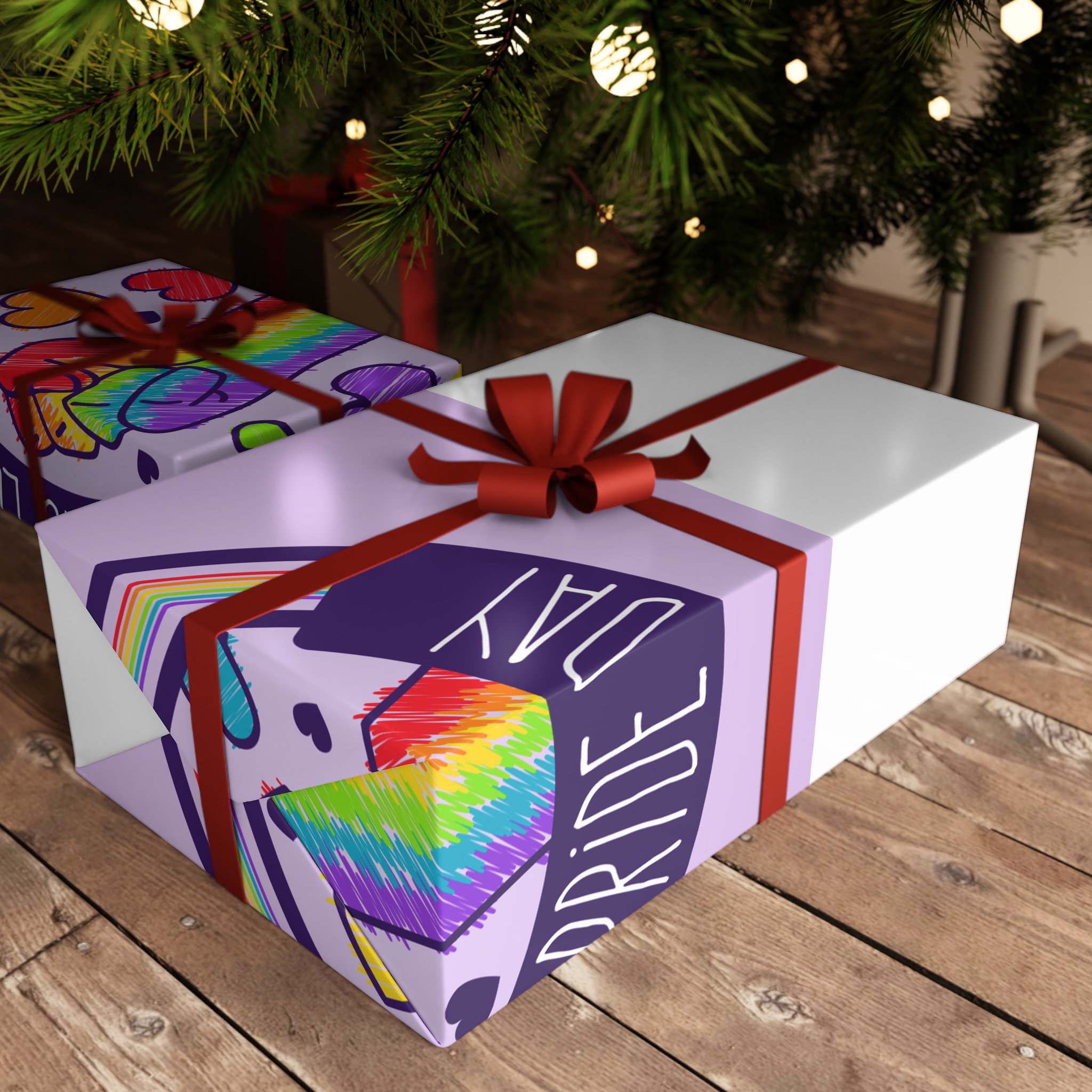 Pride Day Event Concept Gift Wrapping Paper Sheets 1pc - Image 3