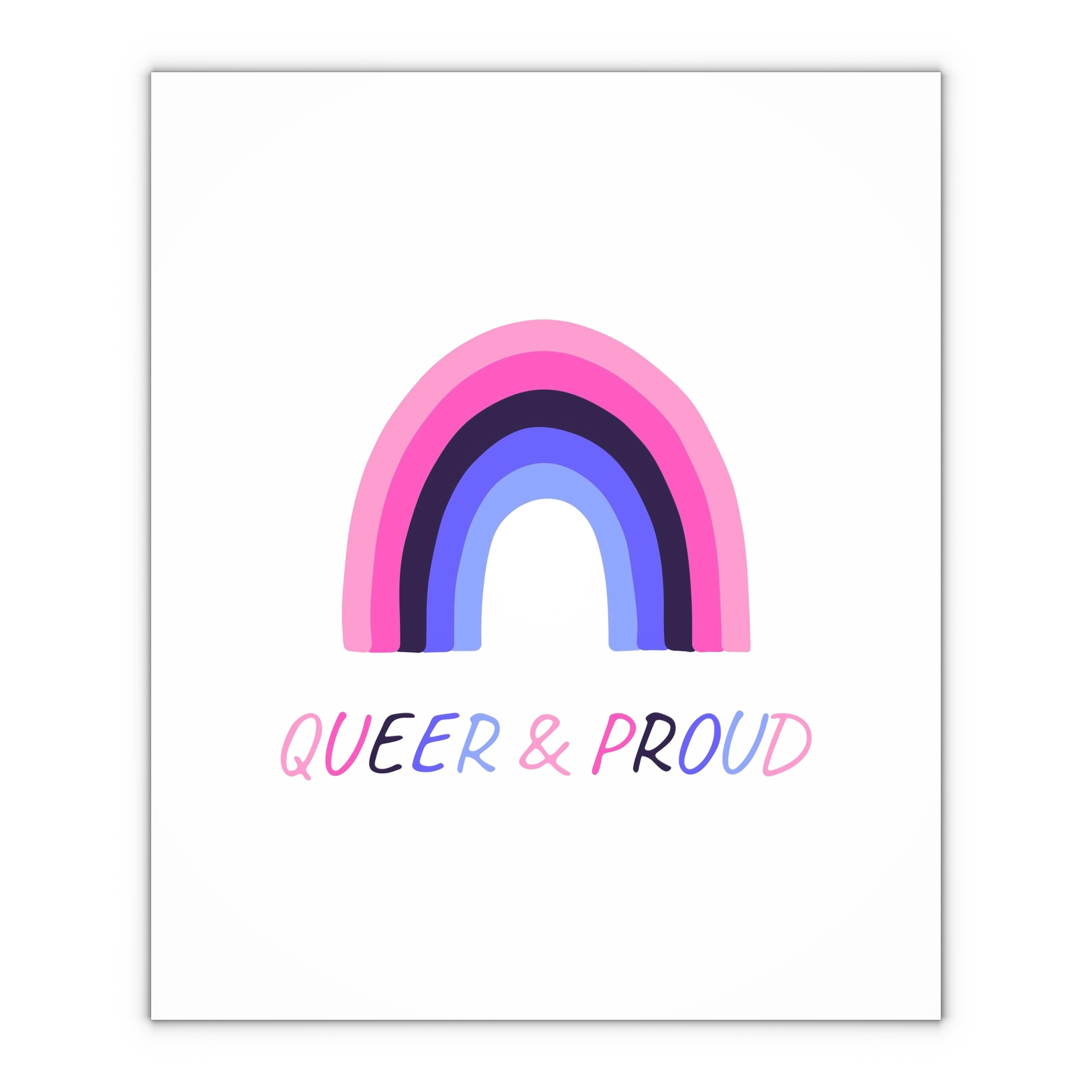 Colorful Rainbow Shape Omnisexual Pride Flag Happy Pride Day Lgbtqia Community Pride Month Vector Hand Drawn Doodle Posters Stickers Logo Cards (1) Gift Wrapping Paper Sheets 1pc - Image 4