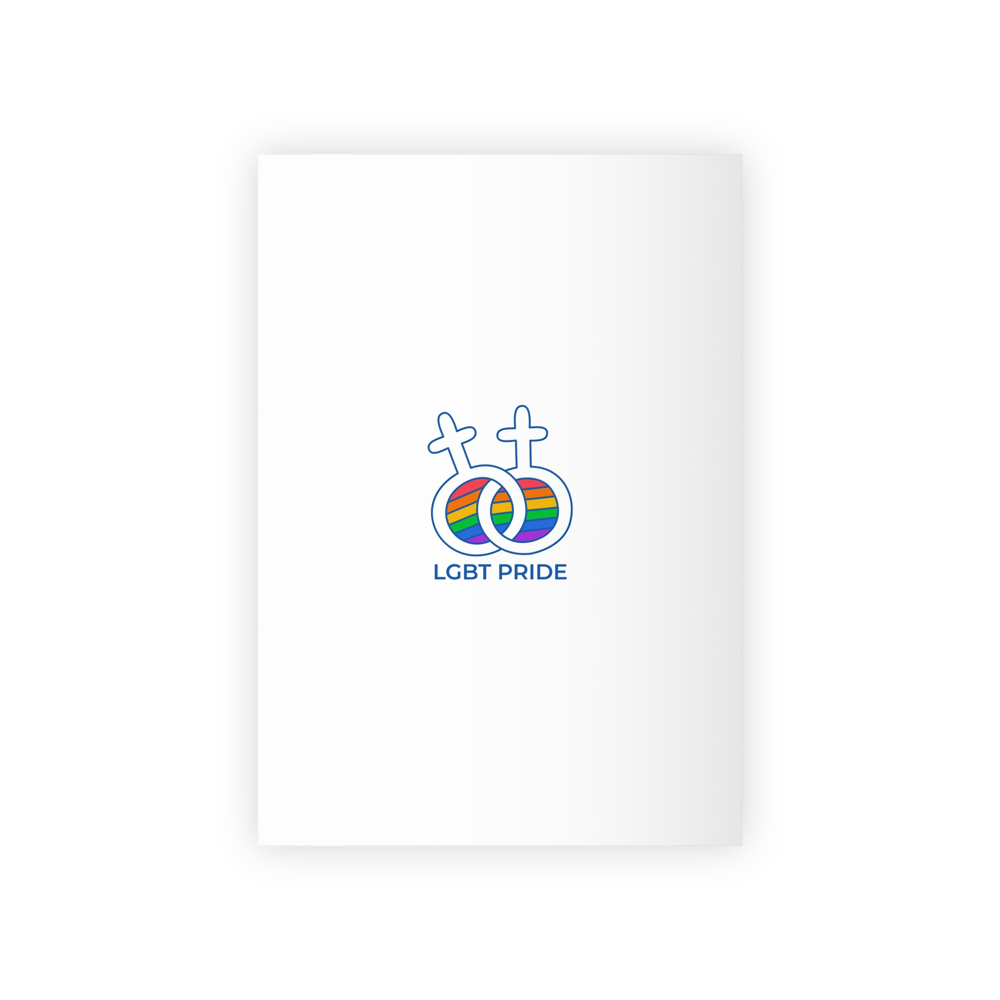 Hand Drawn Pride Month Lgbt Logo Template Gift Wrapping Paper Rolls 1pc