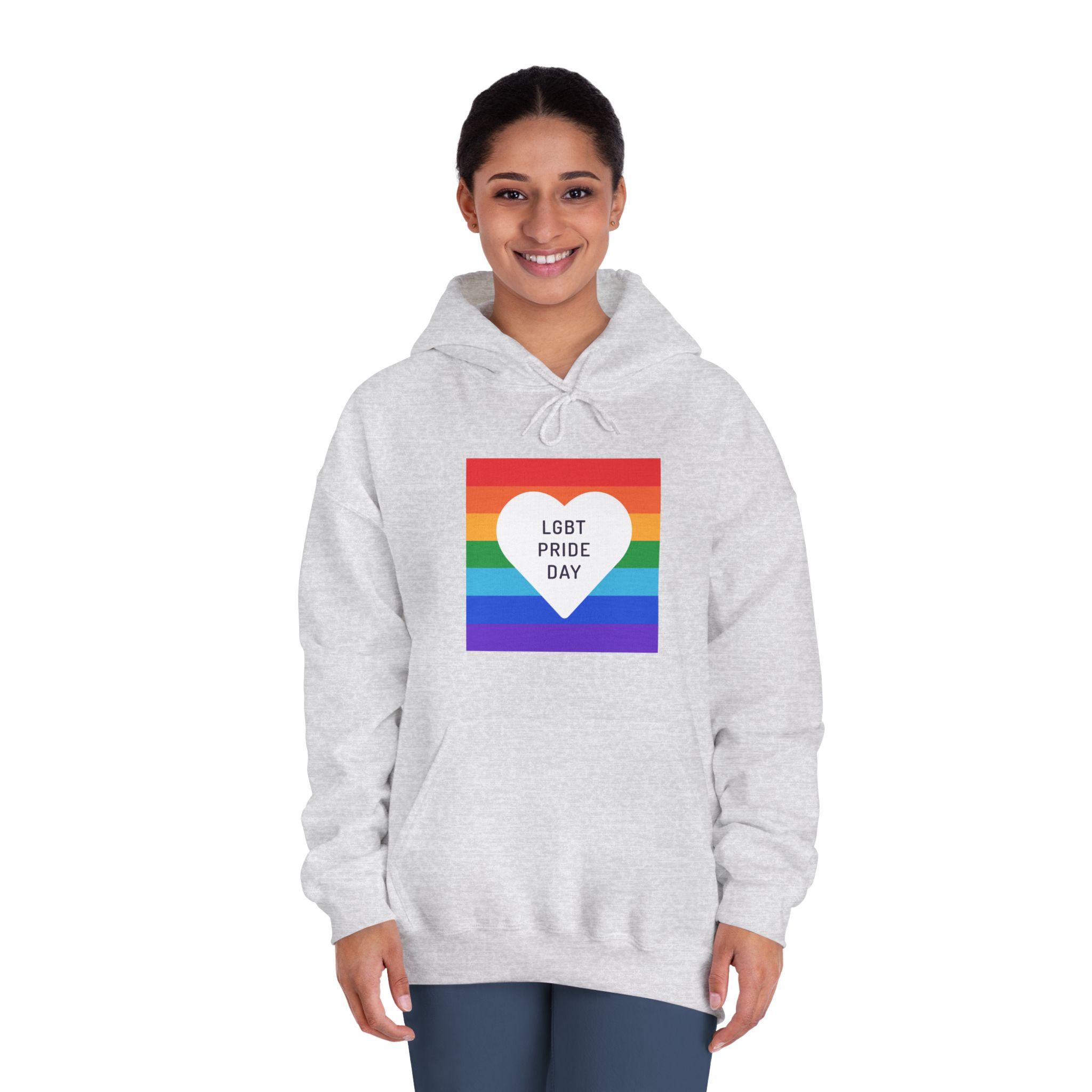 Pride Day 1 Unisex Dryblend Hooded Sweatshirt - Image 8