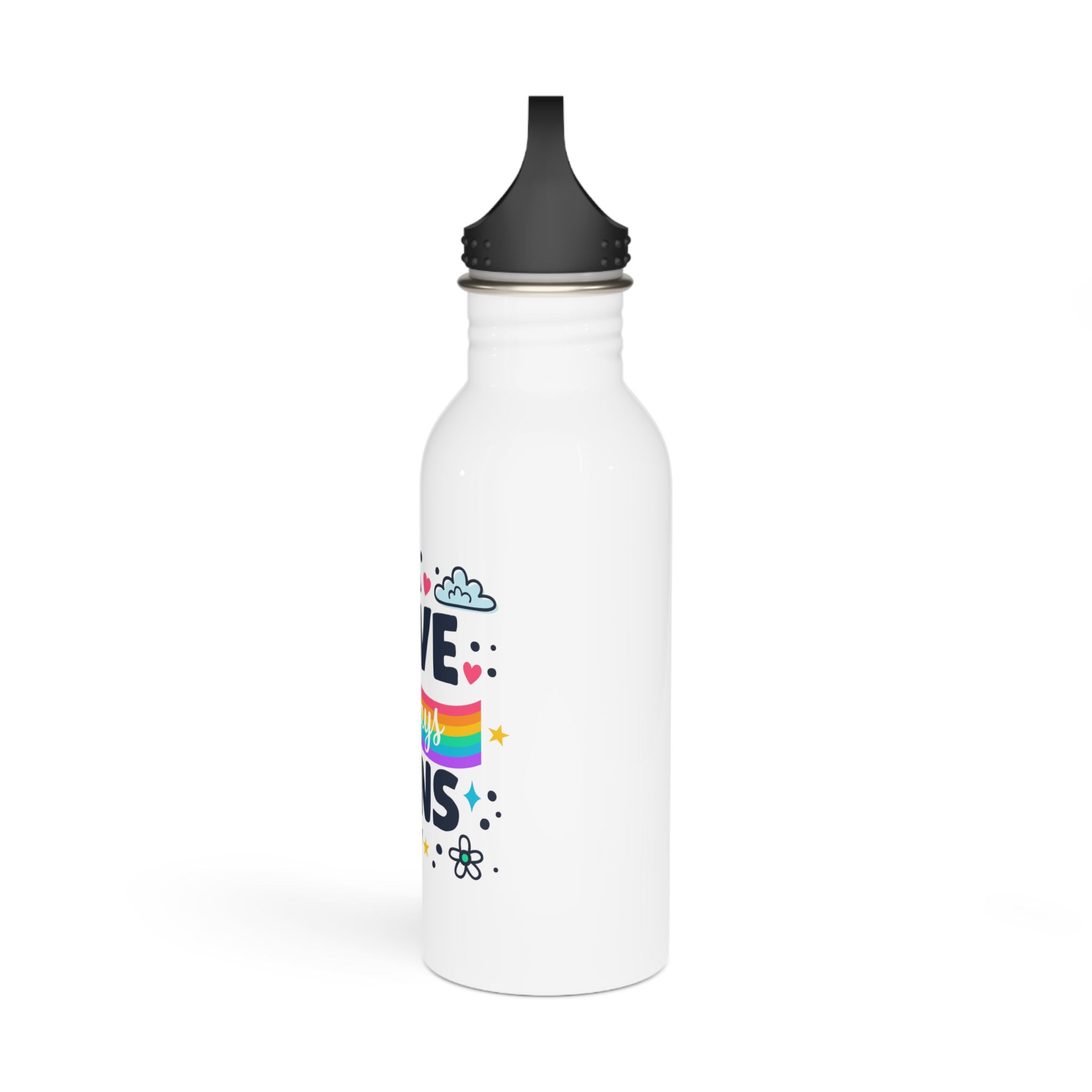 Pride Day Lettering Style Stainless Steel Water Bottle - Image 4