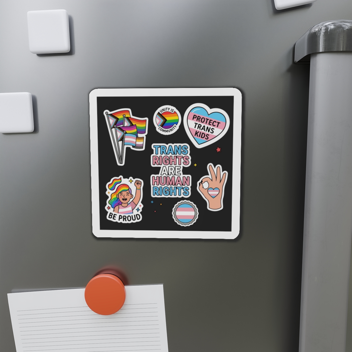 Lesbian Pride Design 33FA21 Die Cut Magnets - Image 11