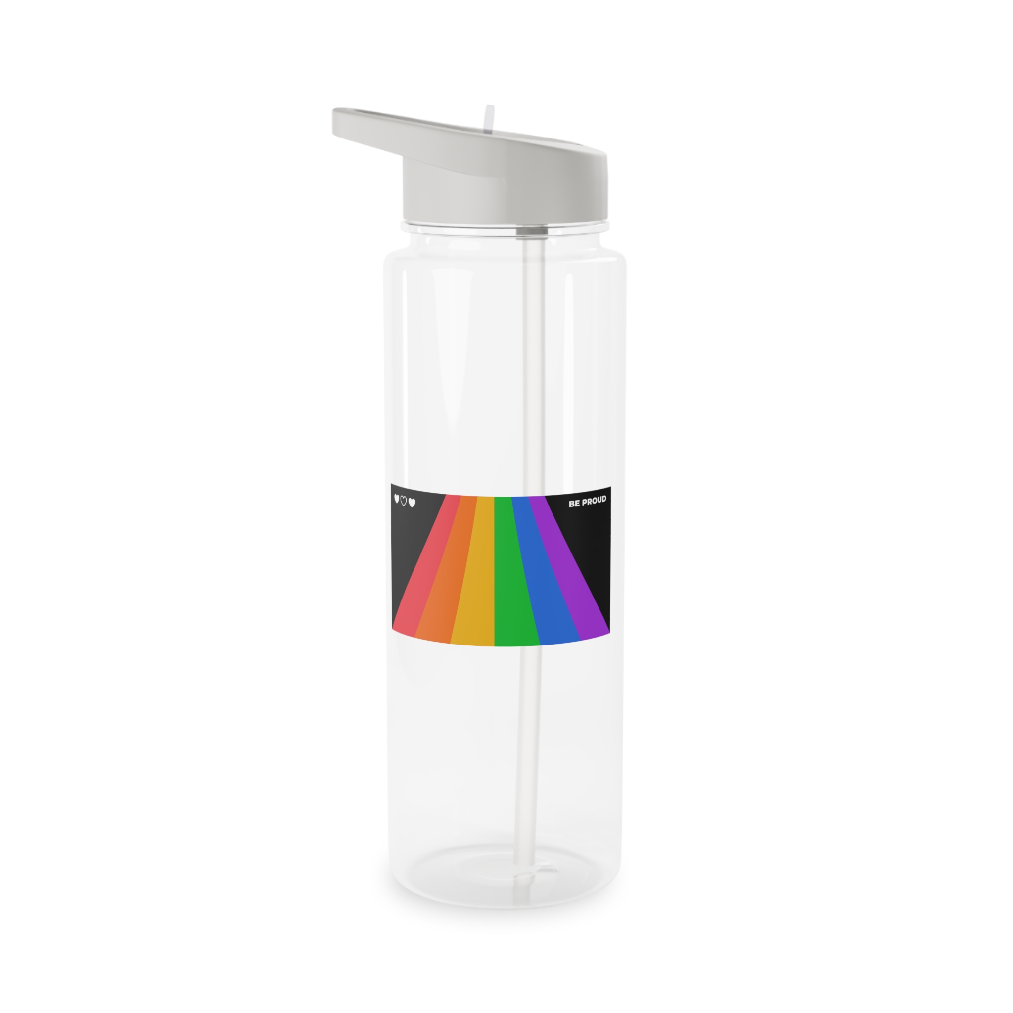 Modern Colorful Pride Zoom Background Tritan Water Bottle - Image 5