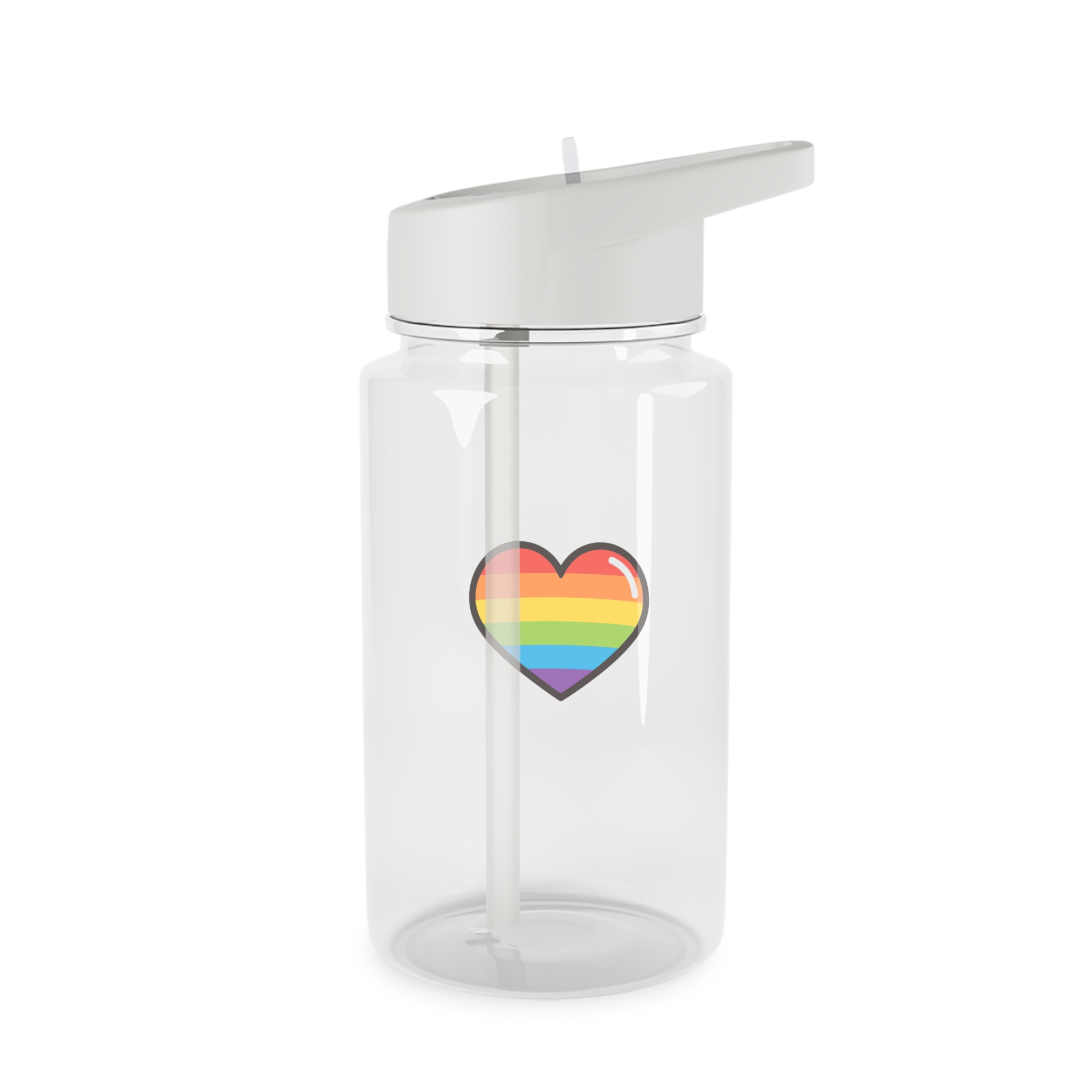 Lgbtq Pride Rainbow Heart Icon1 Tritan Water Bottle - Image 2
