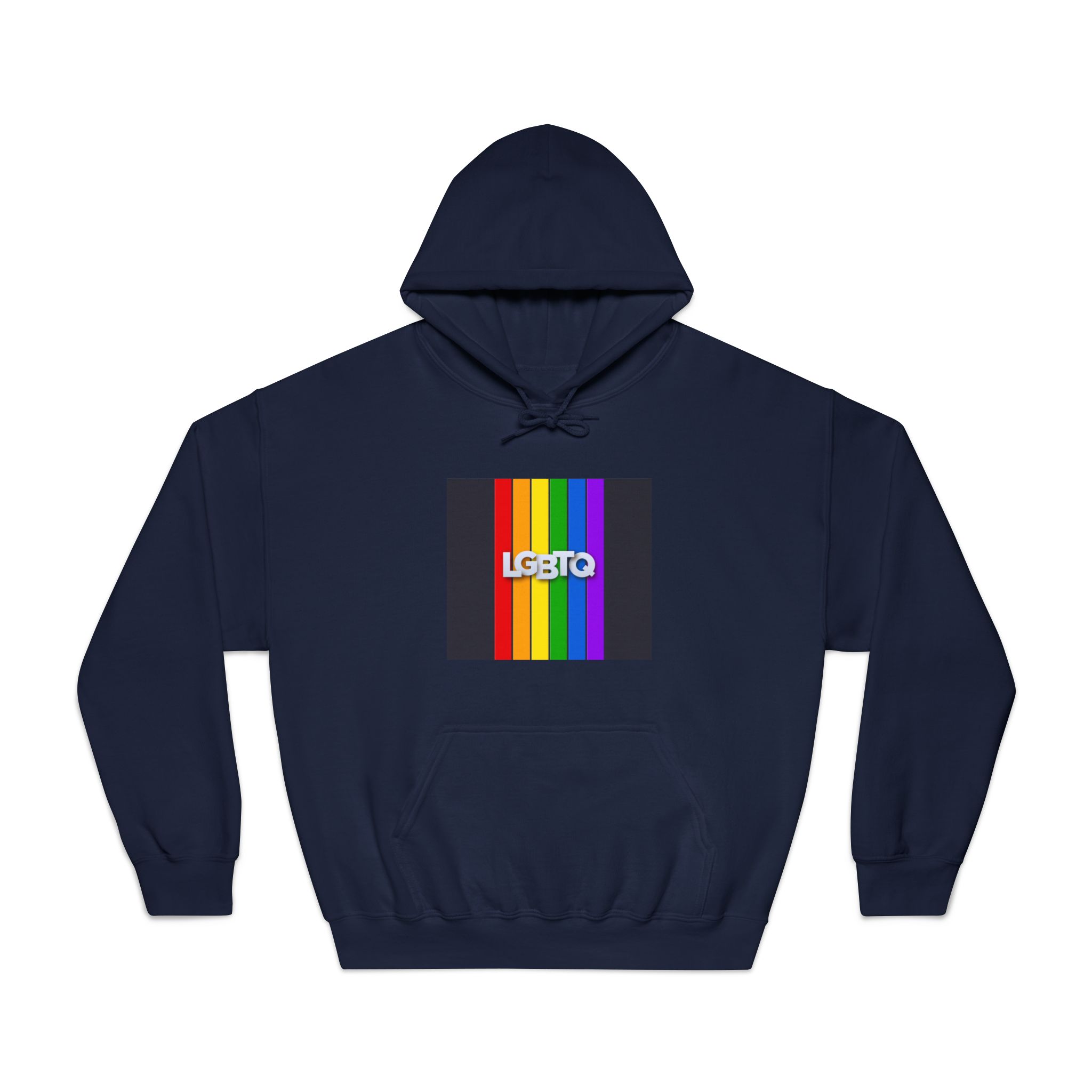 Lgbtq Paper Sign Rainbow Flag Unisex Dryblend Hooded Sweatshirt - Image 29