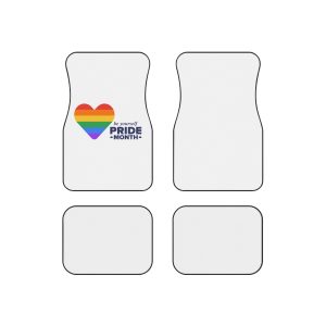 Lgbt Pride Month June Lgbt Flag Rainbow Flag Love Concept Vector Illustration Poster Car Mats Set Of 4