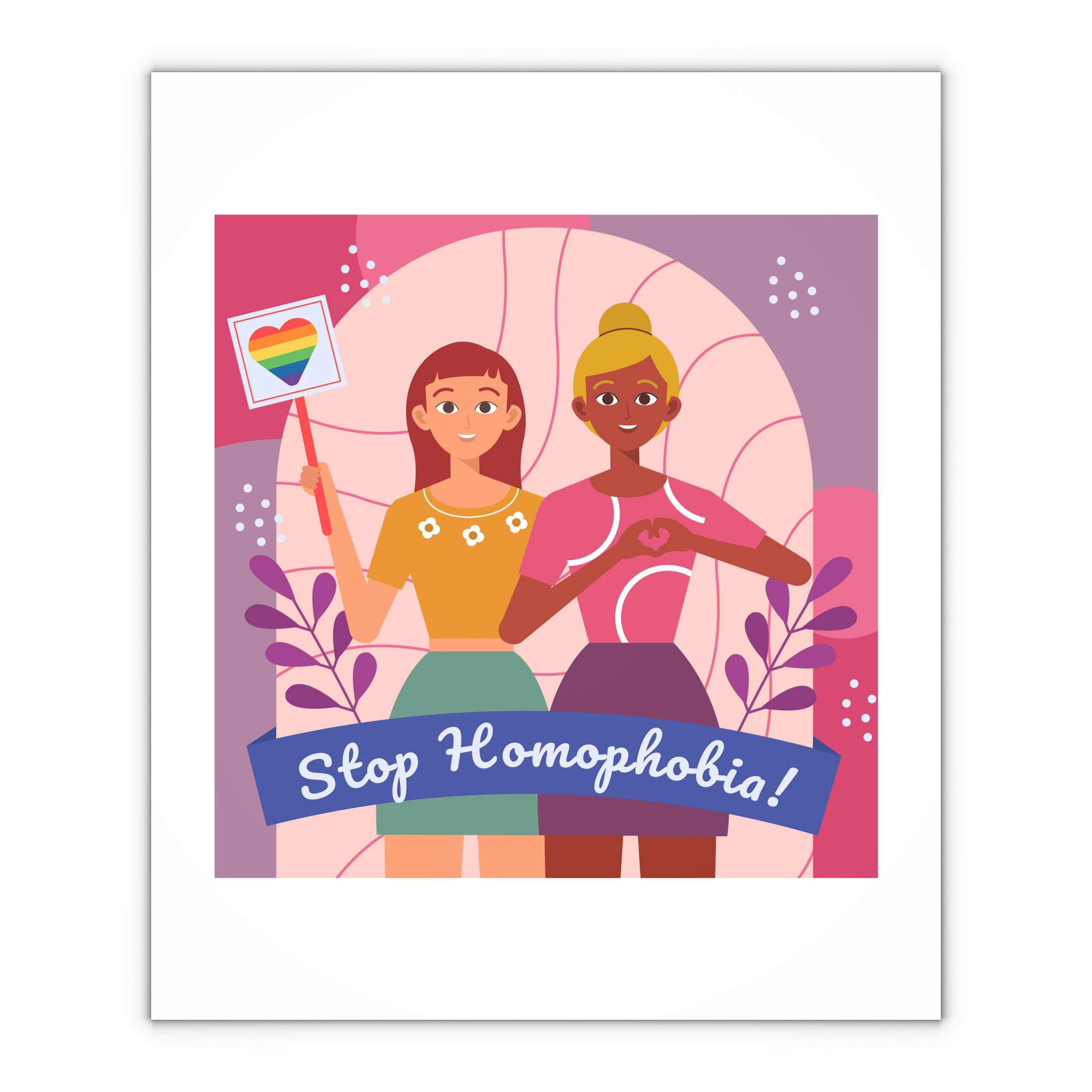Lesbian Pride Design FE588C Gift Wrapping Paper Sheets 1pc - Image 4