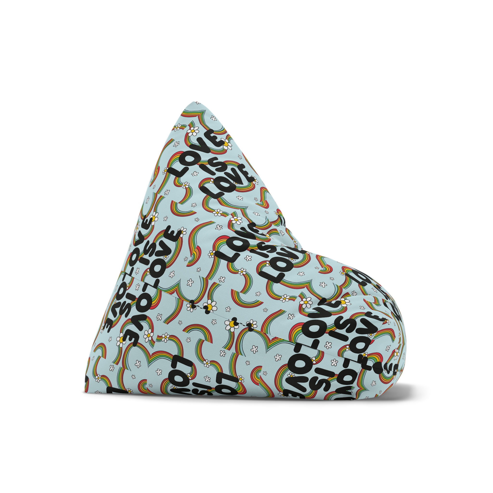 Pride Day Lettering Concept Bean Bag Chair Cover - Image 7
