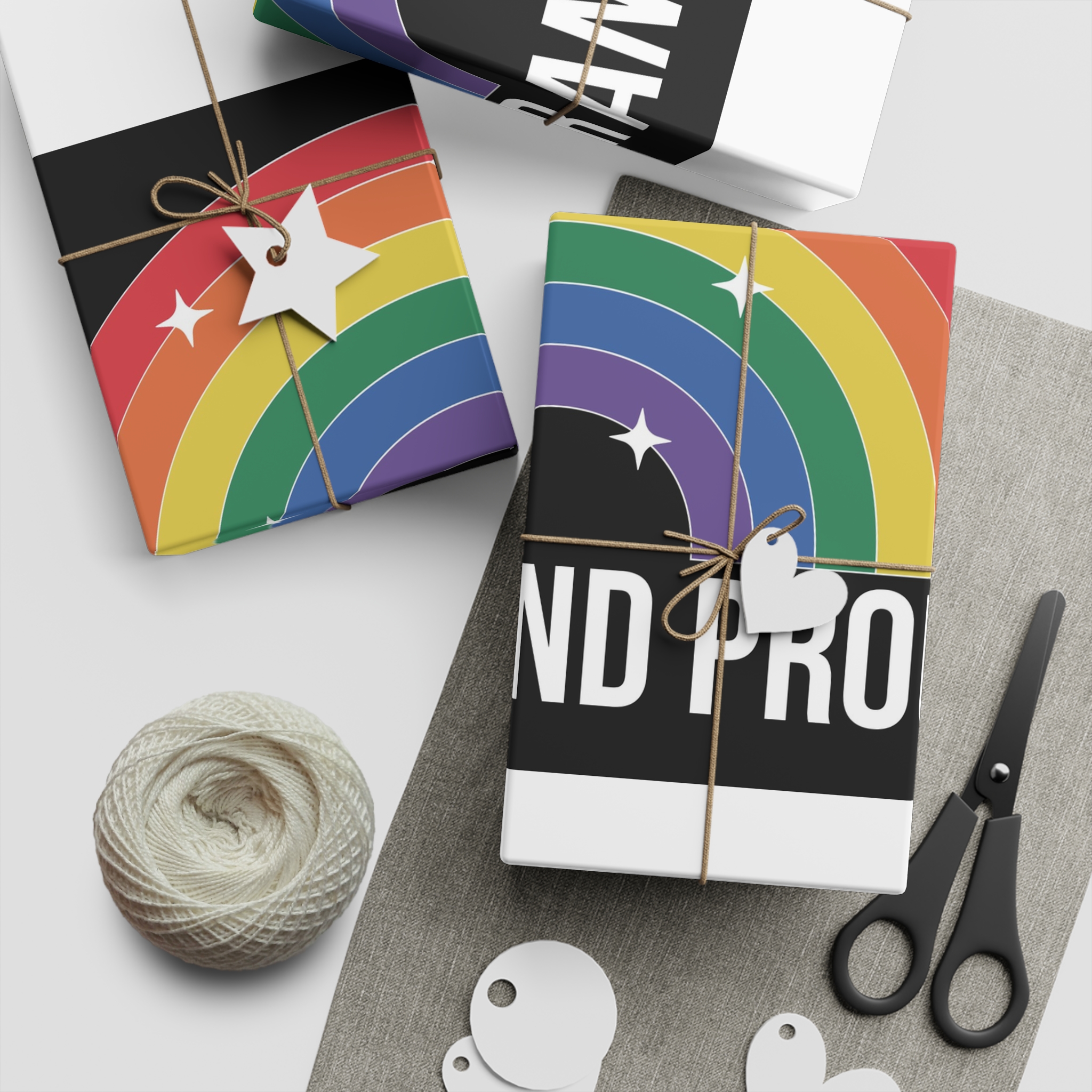 Pride Lgbtq Gay Typography Vector Tshirt Design(3) Gift Wrapping Paper Sheets 1pc - Image 2