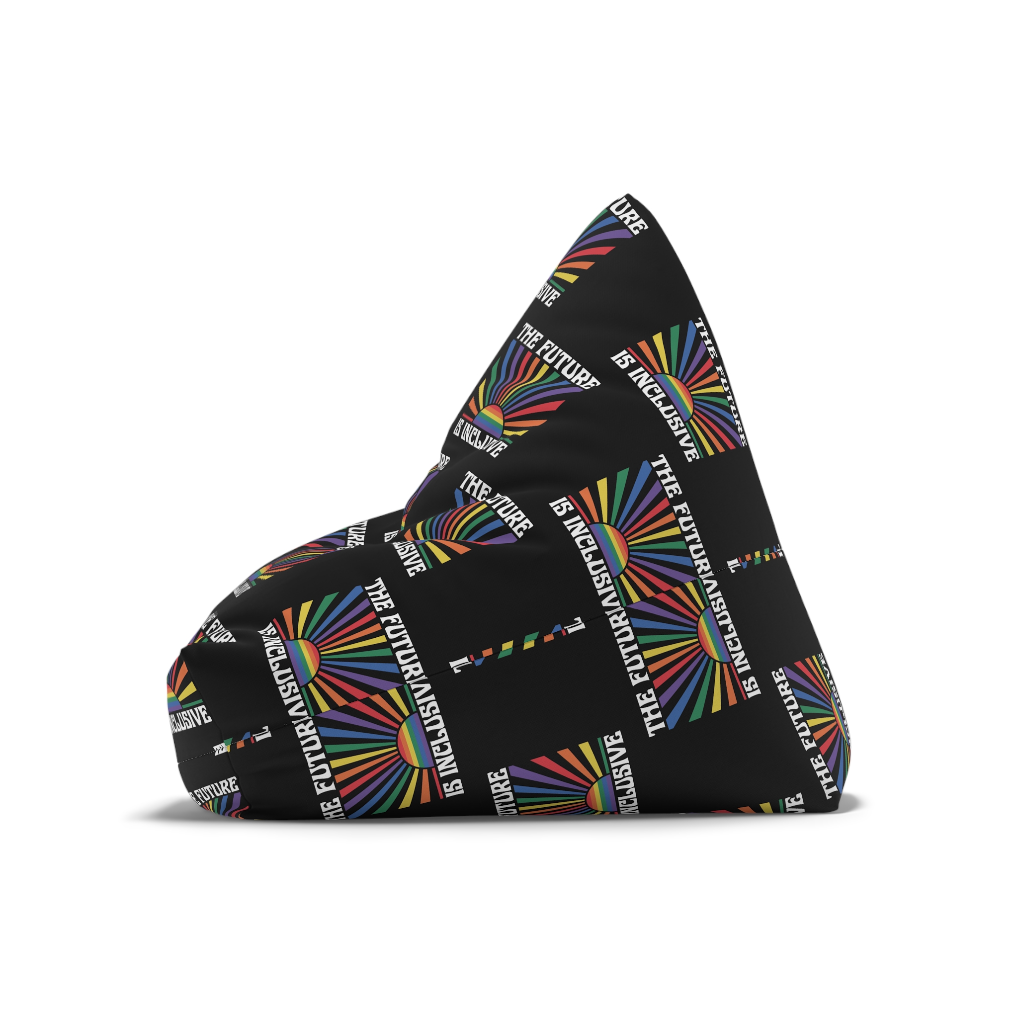 Pride Lgbtq Gay Typography Vector Tshirt Design Bean Bag Chair Cover - Image 8