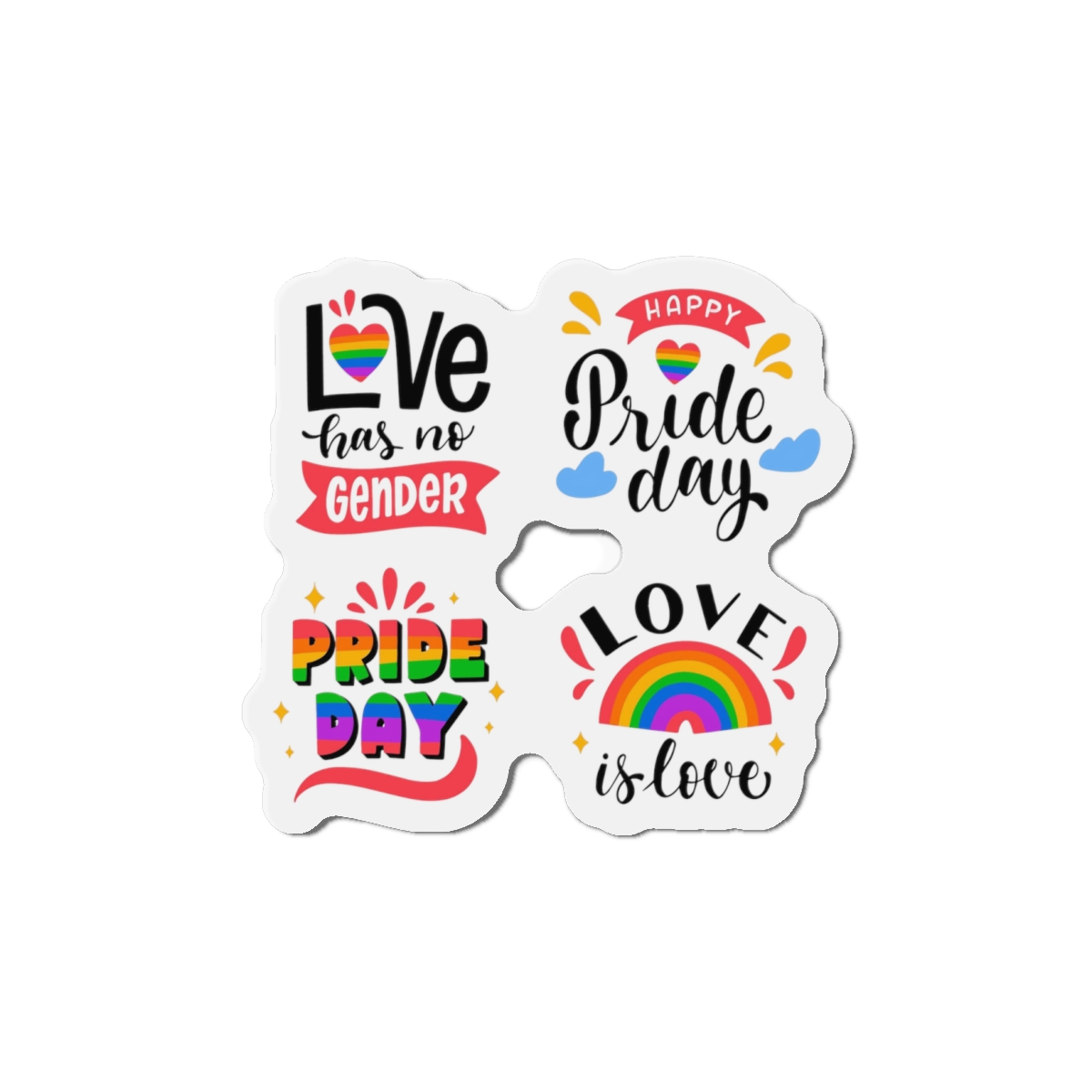 Hand Drawn Pride Day Label Collection(1) Die Cut Magnets - Image 7