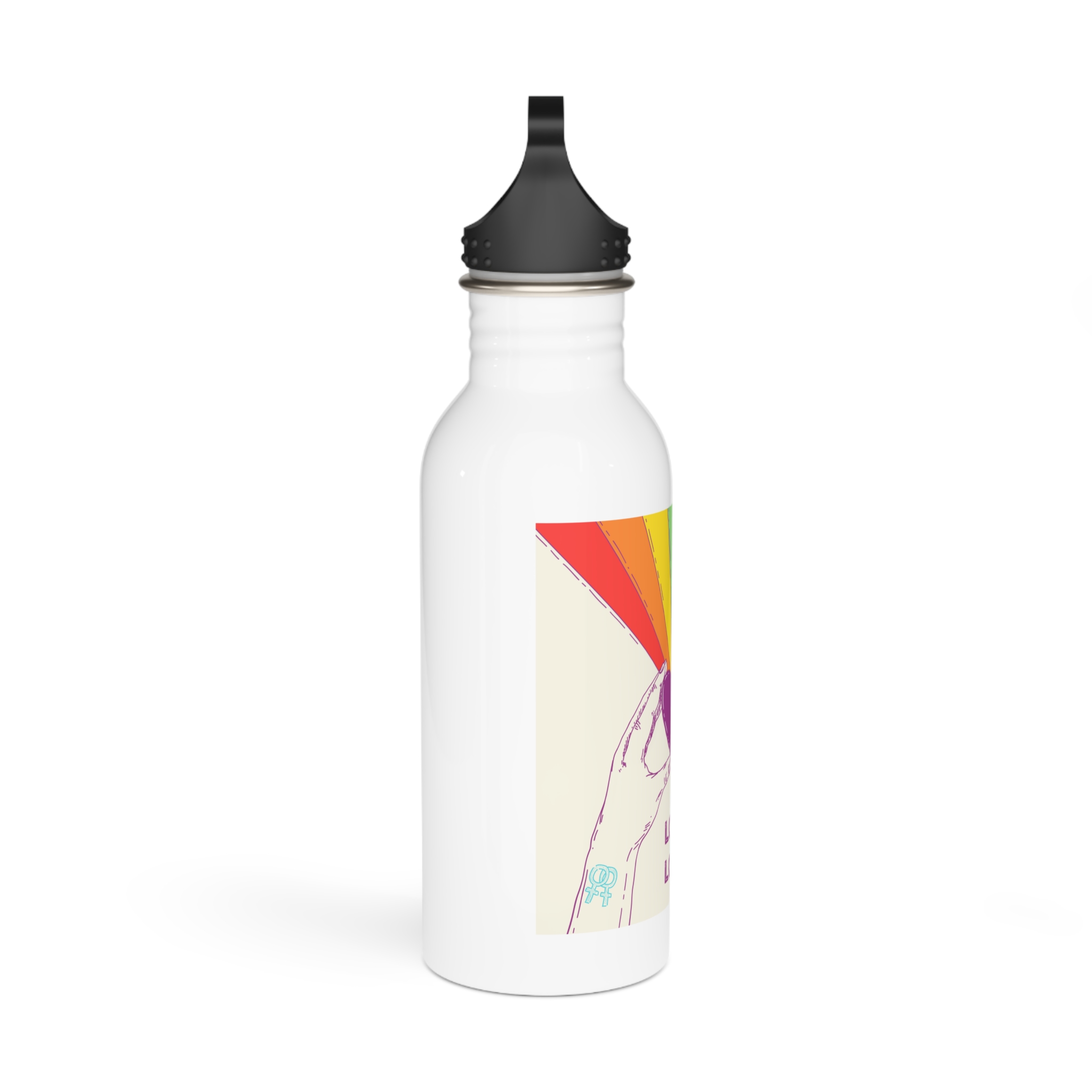 Lesbian Pride Design 882D67 Stainless Steel Water Bottle - Image 2