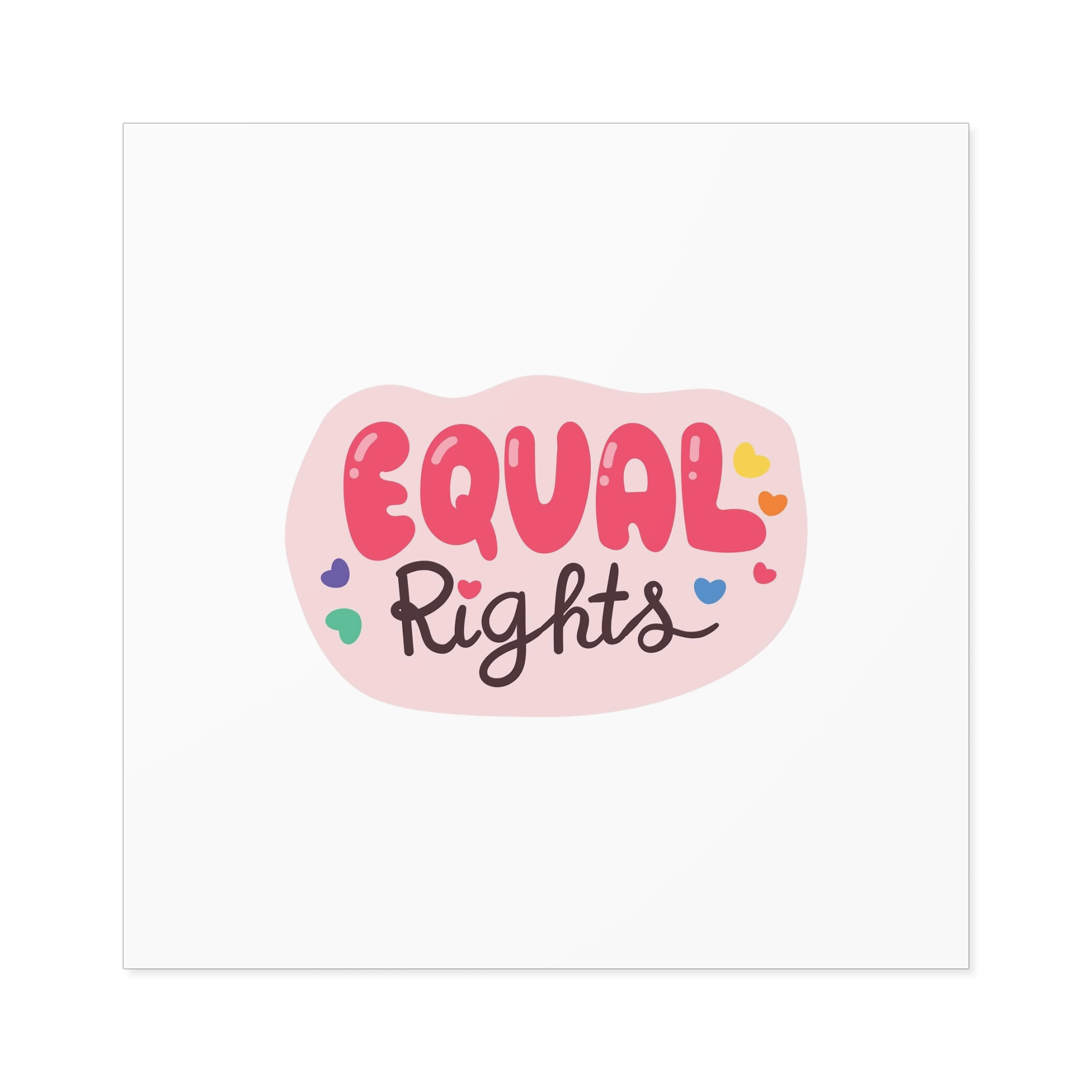 Lgbt Sticker Pack White Background Lgbtq Set Symbol Lgbt Pride Community Rainbow Elements Vector Hand Draw Illustration Hand Drawn Lettering (1) Laminate Stickers Square - Image 49