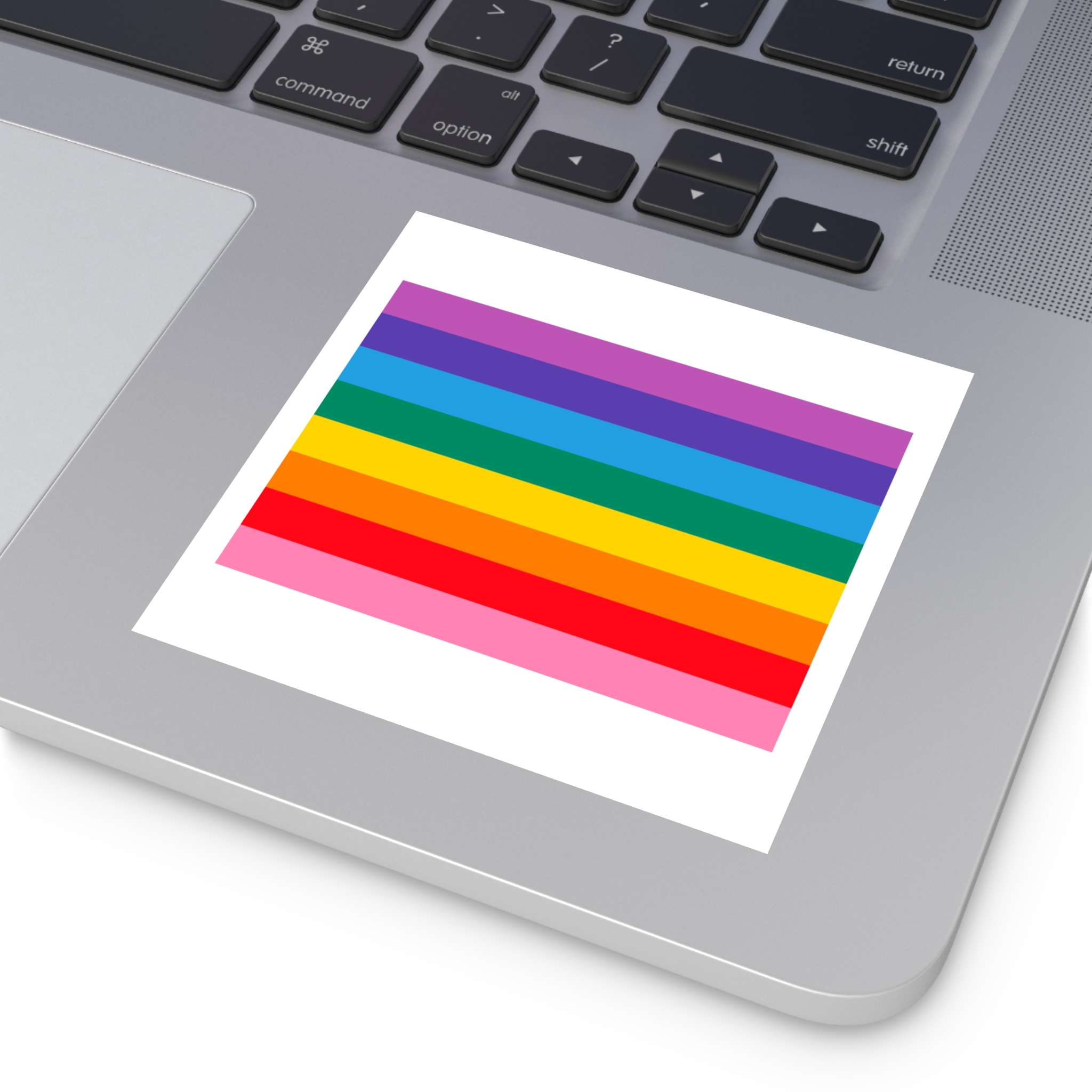 Pride Love Freedom Lgbtq Lgbt Heart Rainbow Love Wins Gay Lesbian Trans Homo Homosexual Colors Flag Diversity Parade Laminate Stickers Square - Image 19