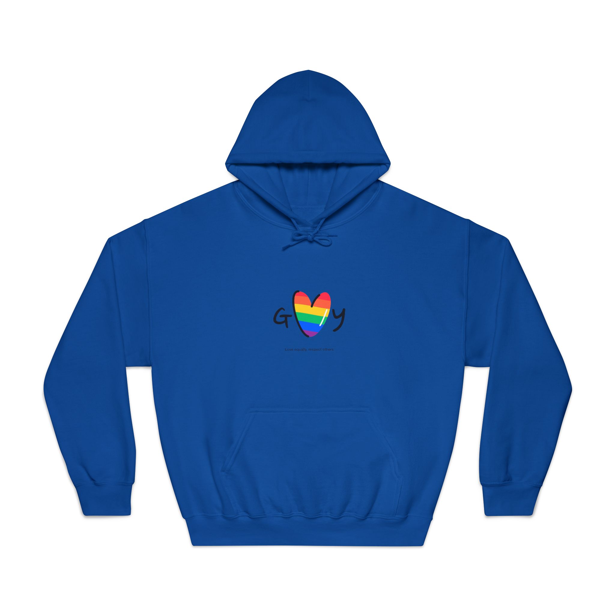 Love Letter Pride Rainbow Lettering Text Writing Pattern Freedom Love Heart Homo Colors Flag Parade Unisex Dryblend Hooded Sweatshirt - Image 25