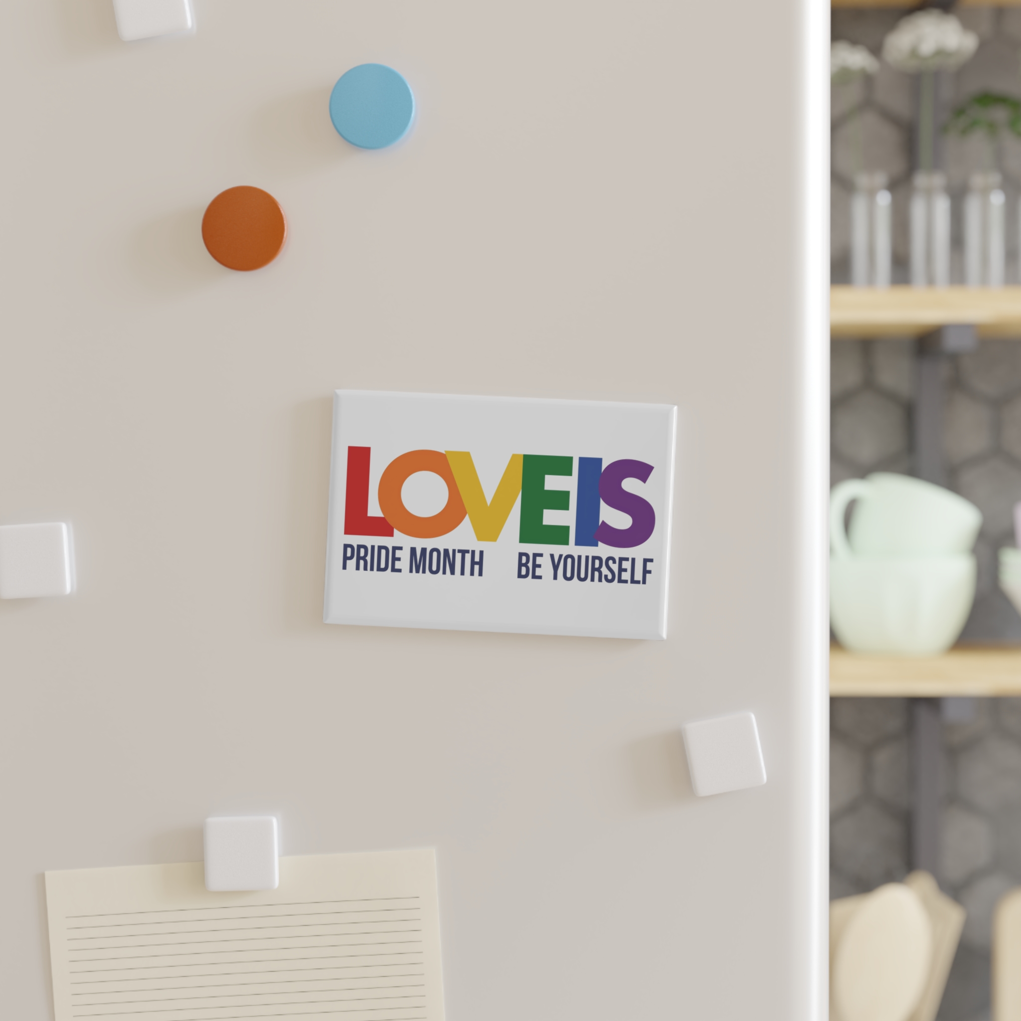 Lgbt Pride Month June 2026 Lesbian Gay Bisexual Transgender Lgbtq Flag Rainbow Love Vector Button Magnet Rectangle 1 And 10 Pcs - Image 7