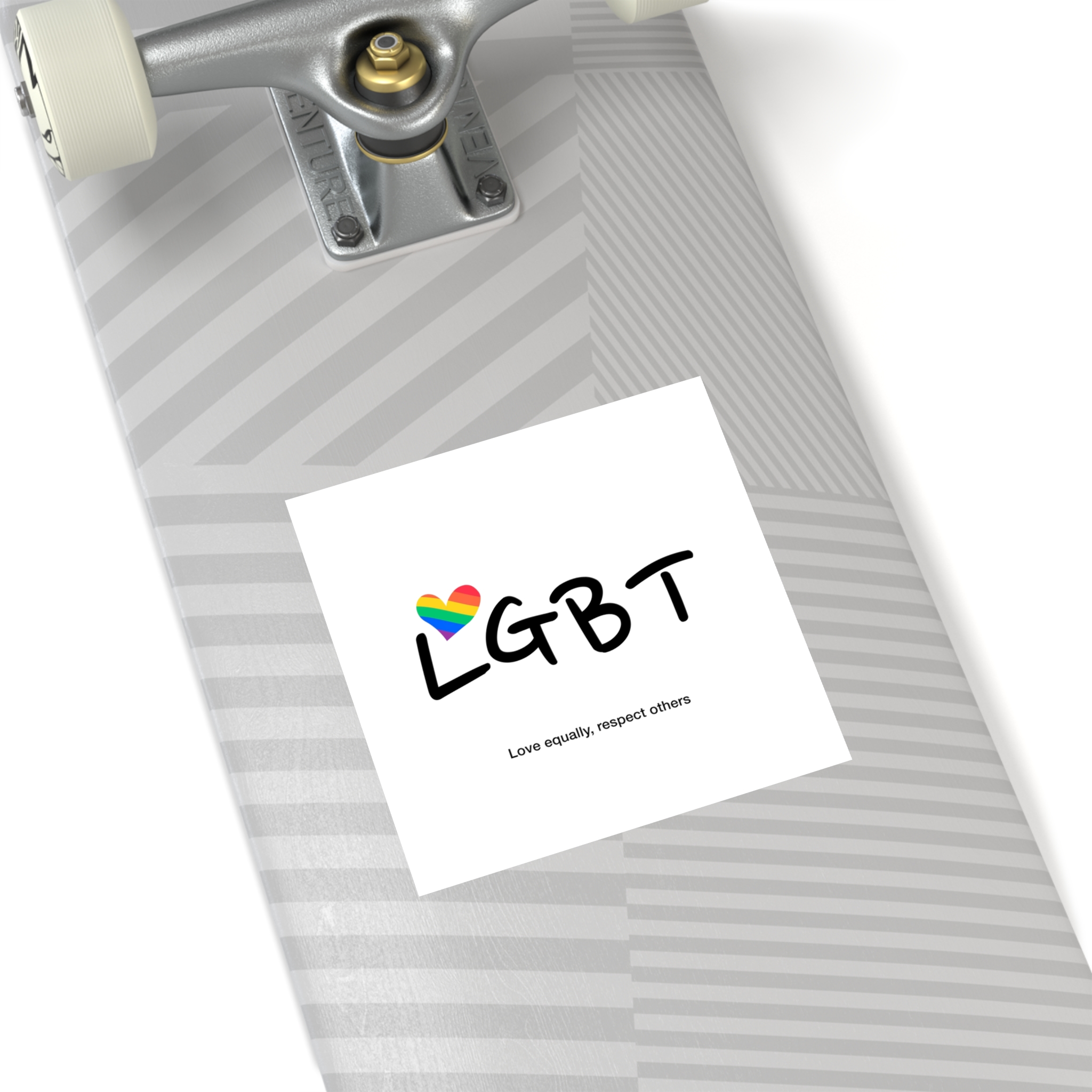 Love Letter Pride Rainbow Lettering Text Writing Pattern Freedom Love Heart Homo Colors Flag Parade(3) Laminate Stickers Square - Image 36