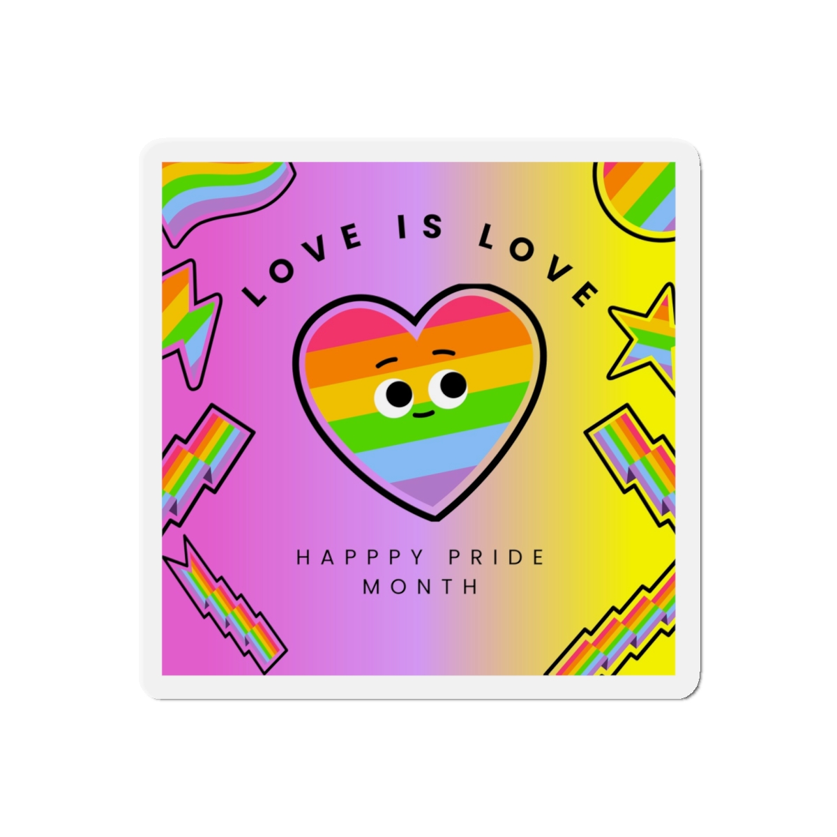Free Vector Colorful Pride Month Die Cut Magnets - Image 7