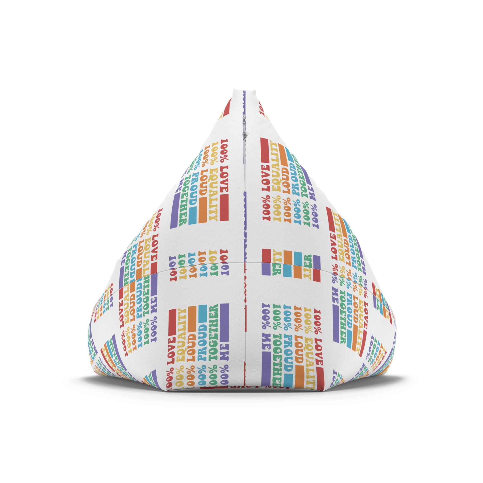 Pride Lgbt Gay Typography T Shirt Design Bean Bag Chair Cover - Image 6