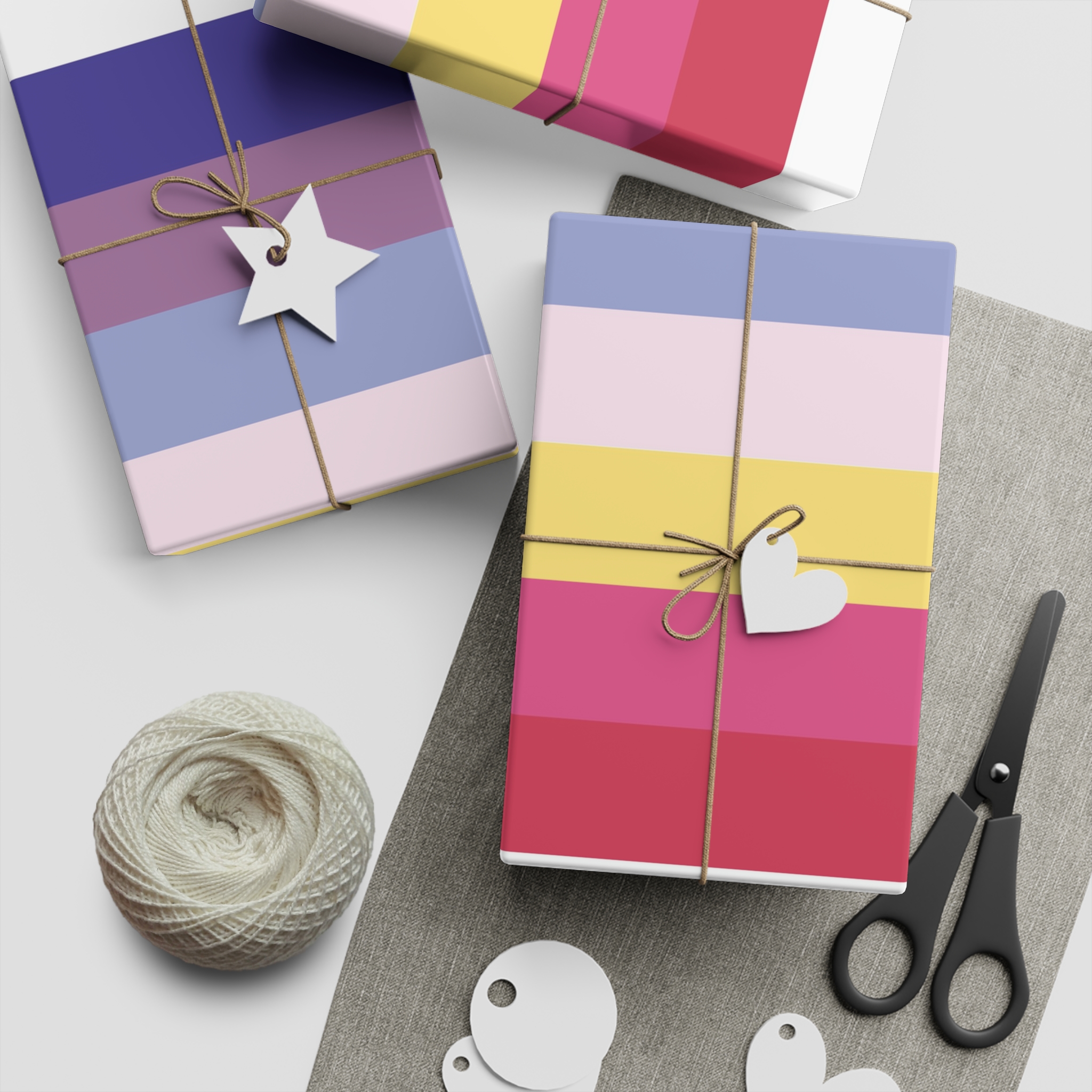 Lesbian Pride Design 4C2A73 Gift Wrapping Paper Sheets 1pc - Image 2