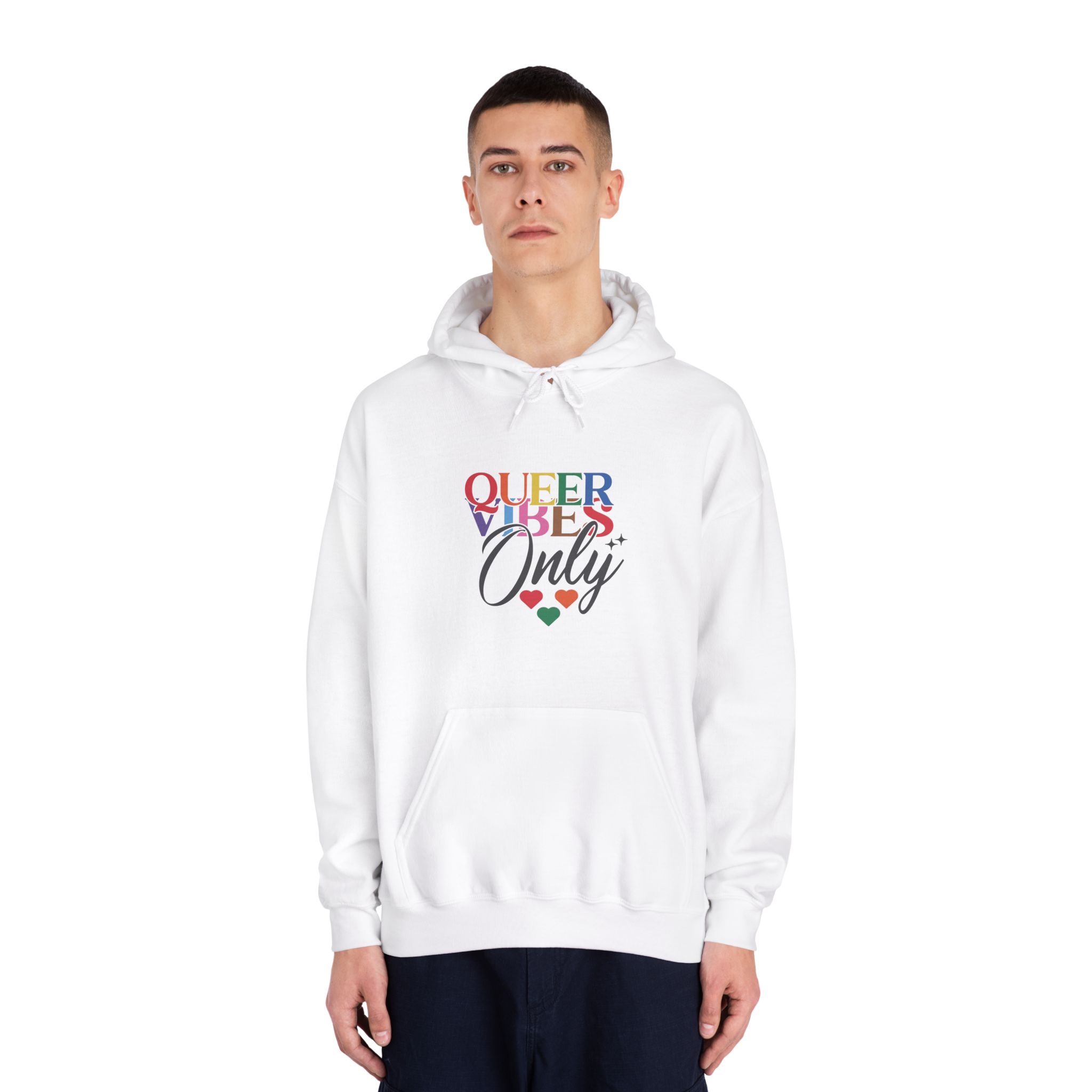 Lgbtq Pride Month Quote Eps Design Vector Pride Design Template(1) Unisex Dryblend Hooded Sweatshirt - Image 3