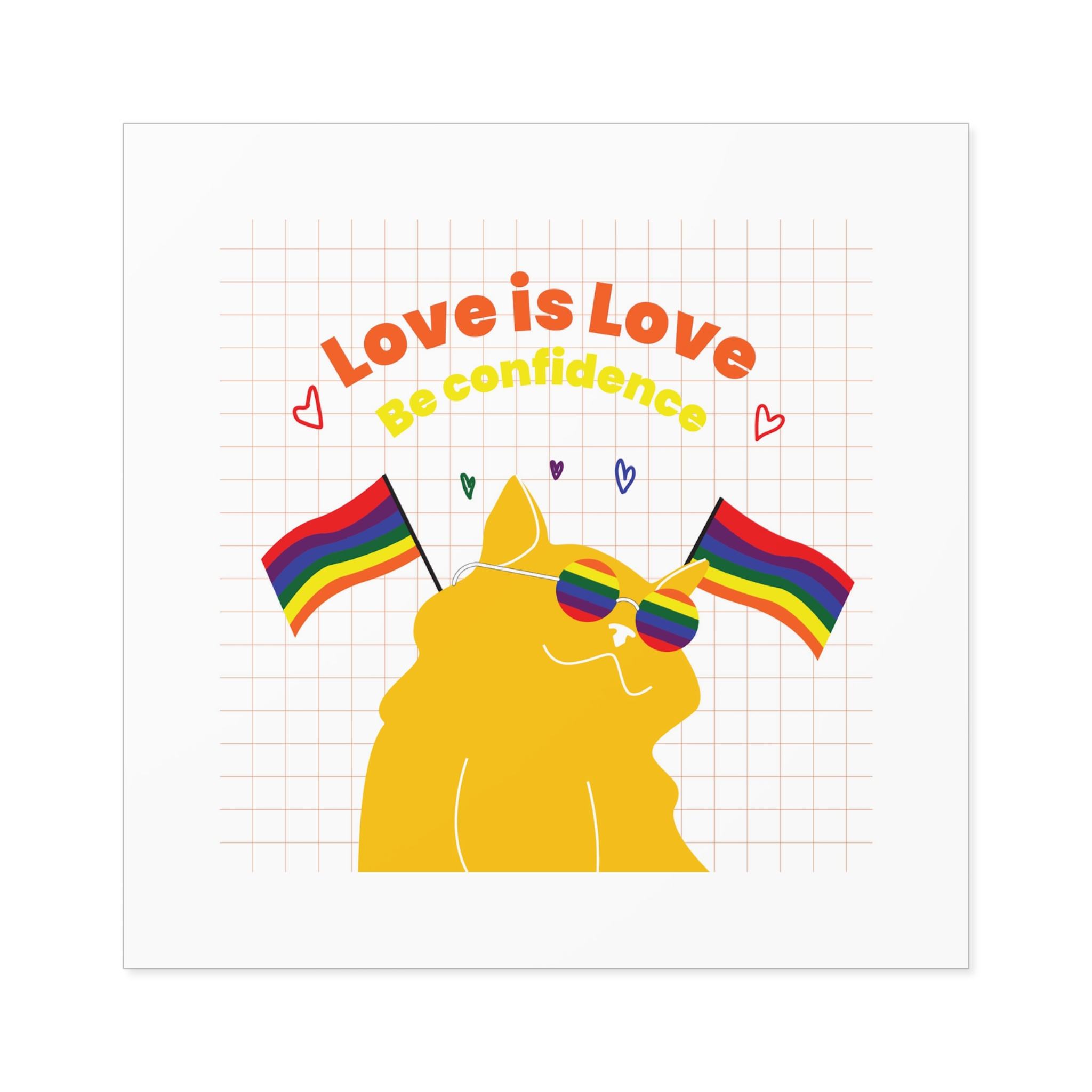 Pride Month Flat Design Illustration Laminate Stickers Square - Image 33