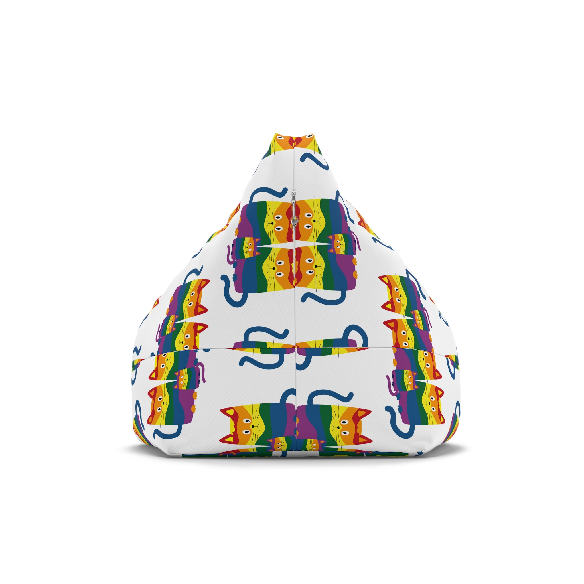Lgbt Cats Samesex Love Like Everyone Else Cute Cartoon Cats Vector Copyspace Bean Bag Chair Cover - Image 2