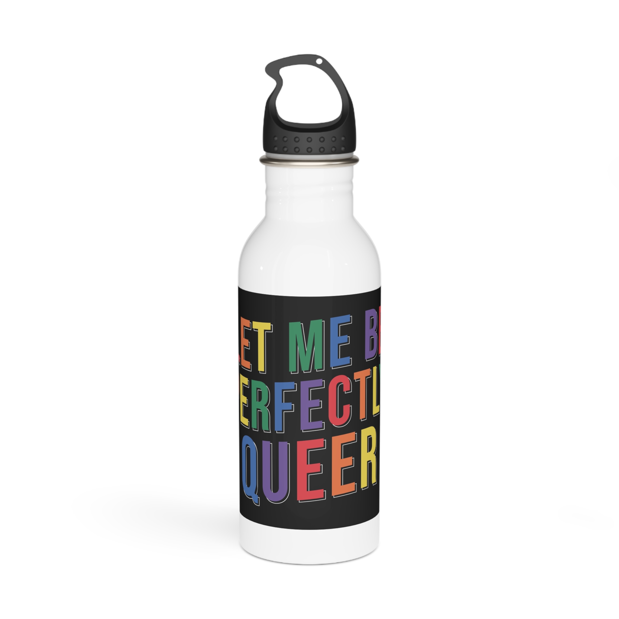 Pride Lgbtq Gay Typography Vector Tshirt Design(9) Stainless Steel Water Bottle