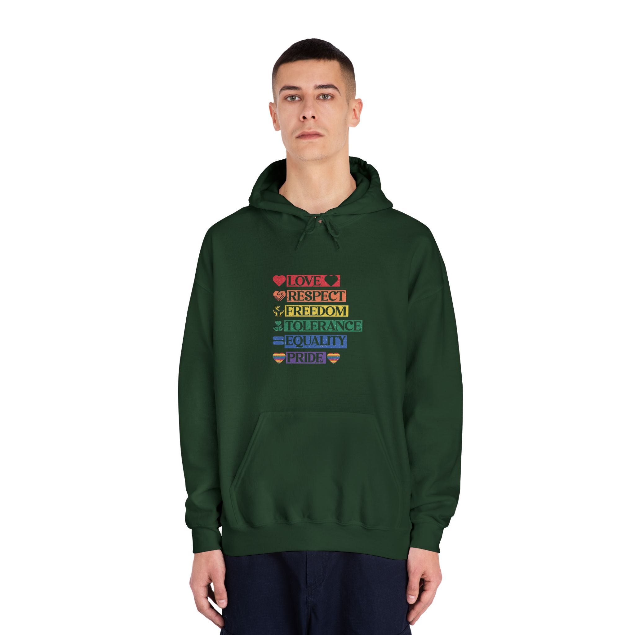 Lgbtq Pride Month Quote Eps Design Vector Pride Design Template (1) Unisex Dryblend Hooded Sweatshirt - Image 23