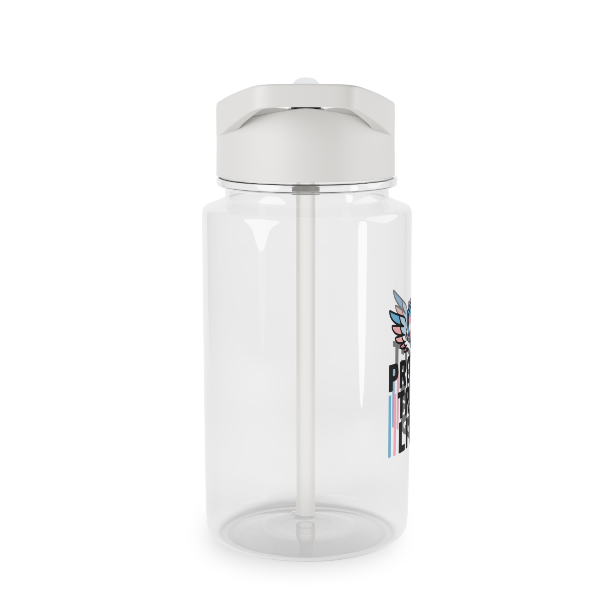 Protect Trans Lives T Shirt Design Isolated White Background 2 Tritan Water Bottle - Image 4