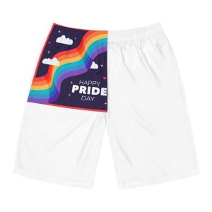 Rainbow Flag Pride Day Mens Board Shorts Aop