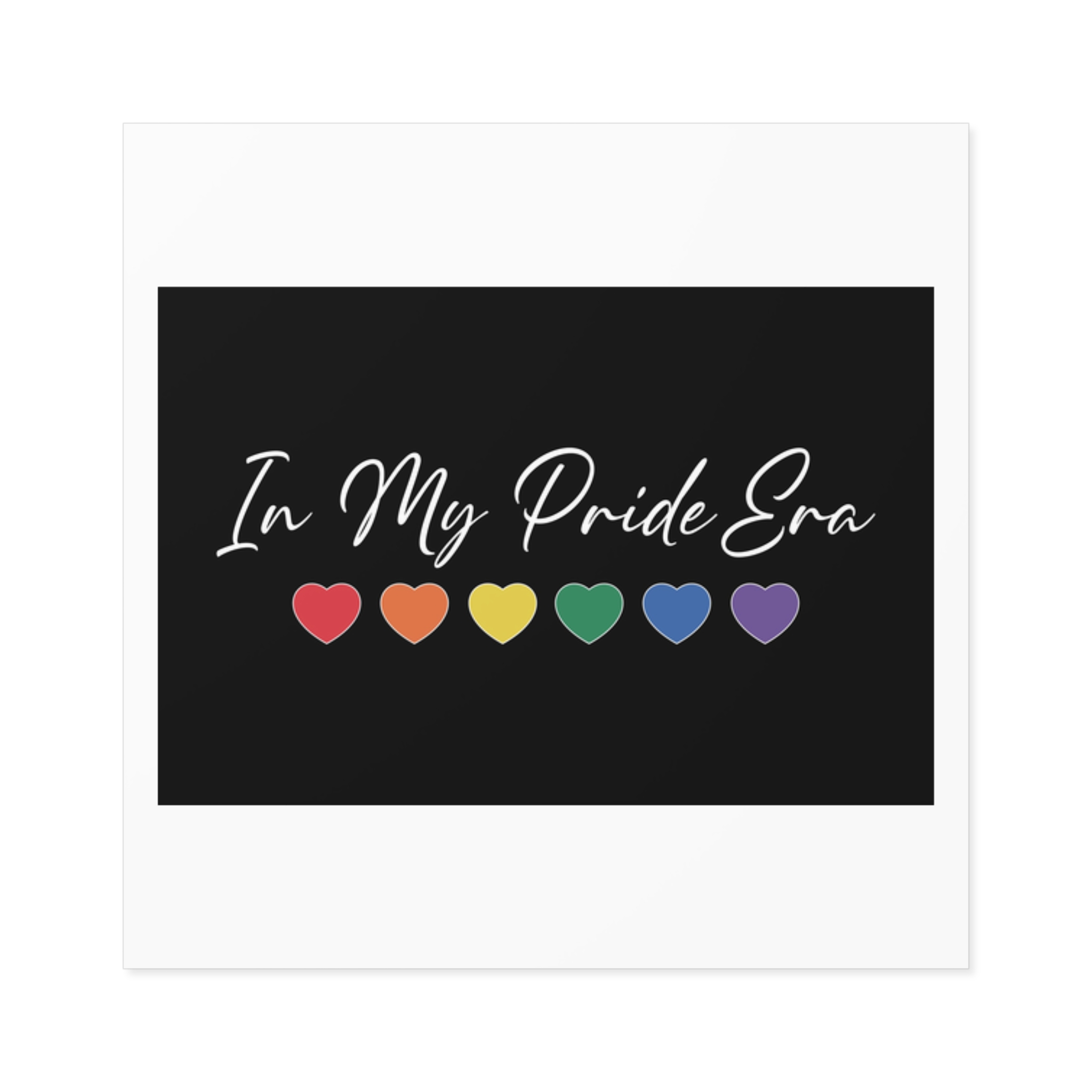 Pride Lgbtq Gay Typography Vector Tshirt Design(2) Laminate Stickers Square