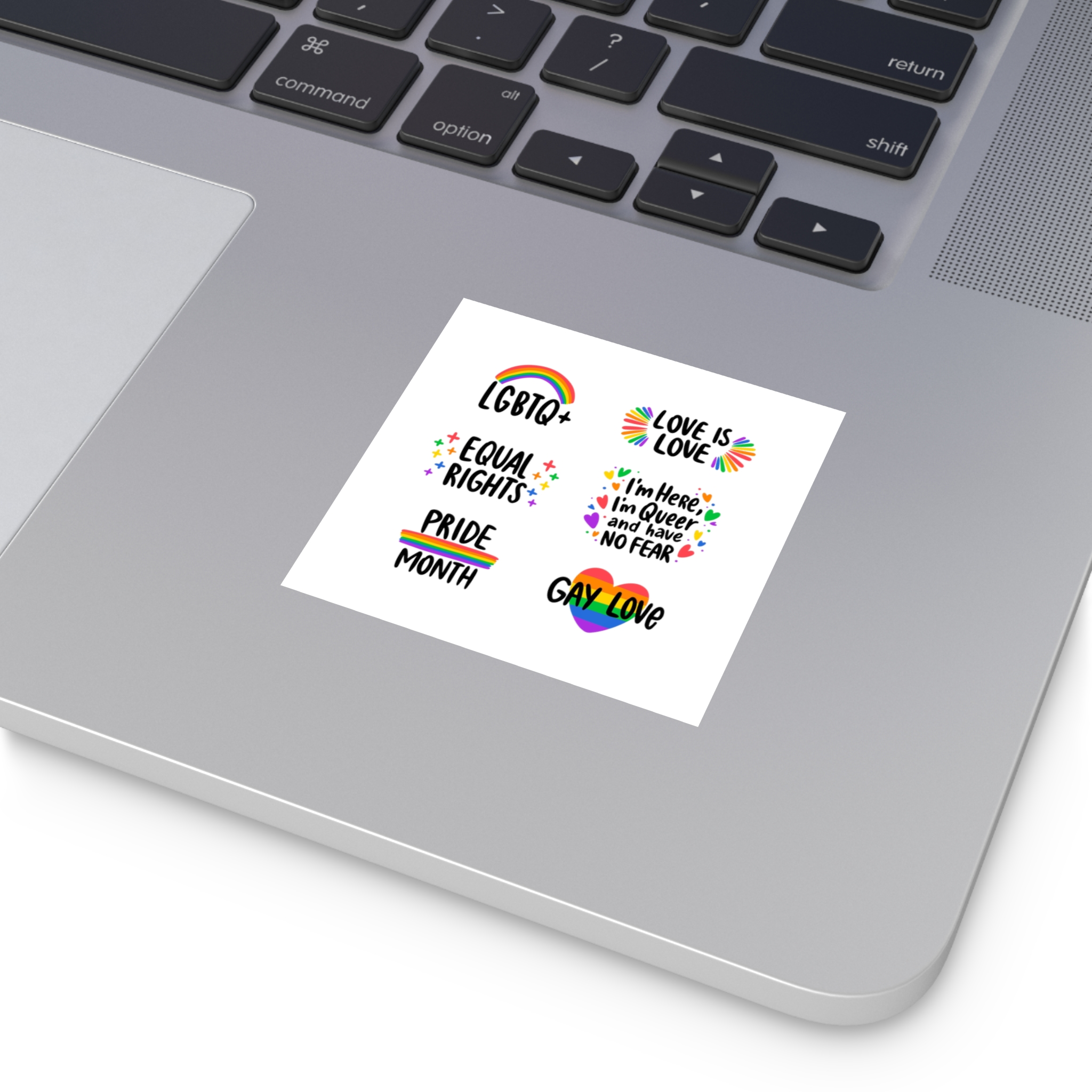 Labels Design Pride Day Event (1) Laminate Stickers Square - Image 3