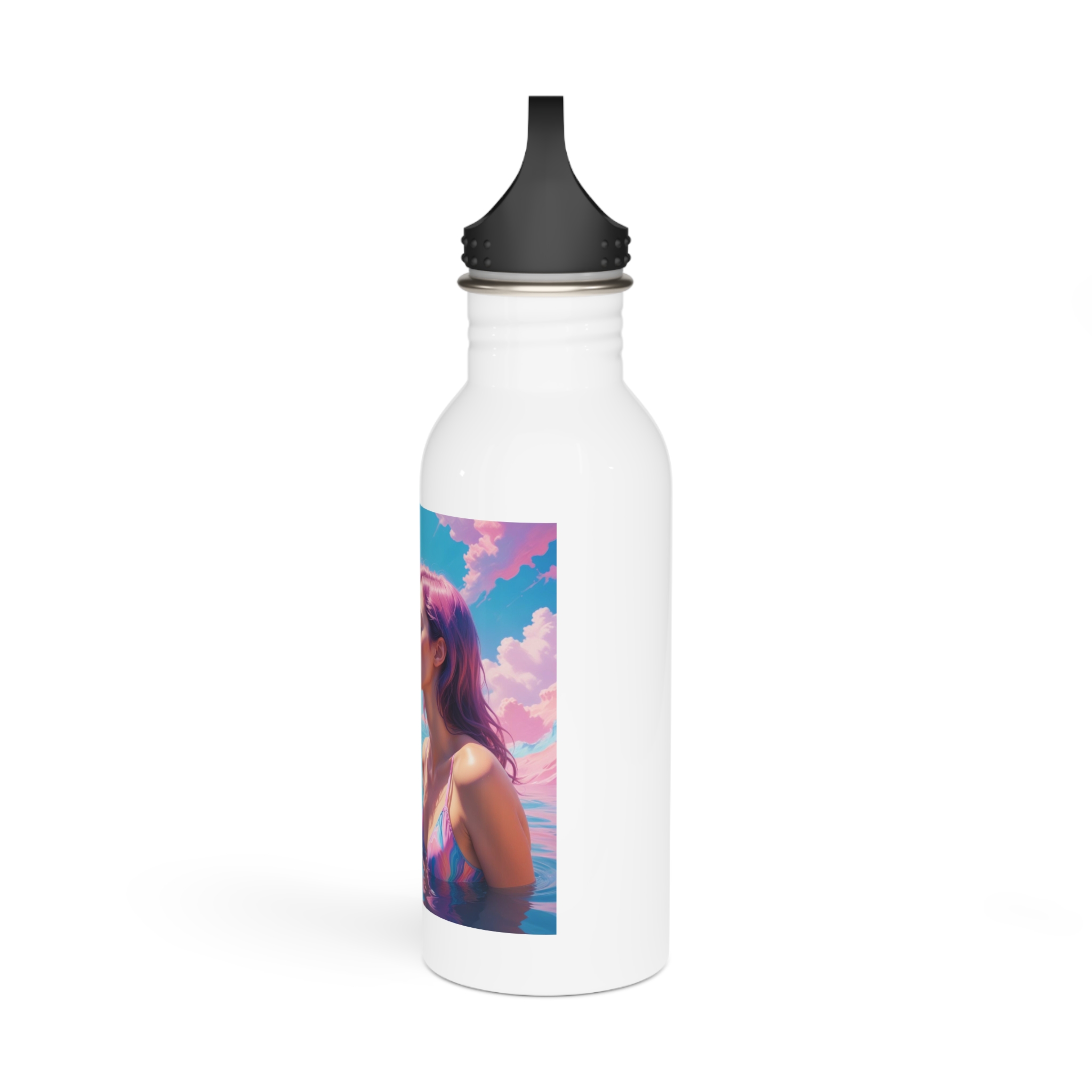 Lesbian Pride Design E111D7 Stainless Steel Water Bottle - Image 4